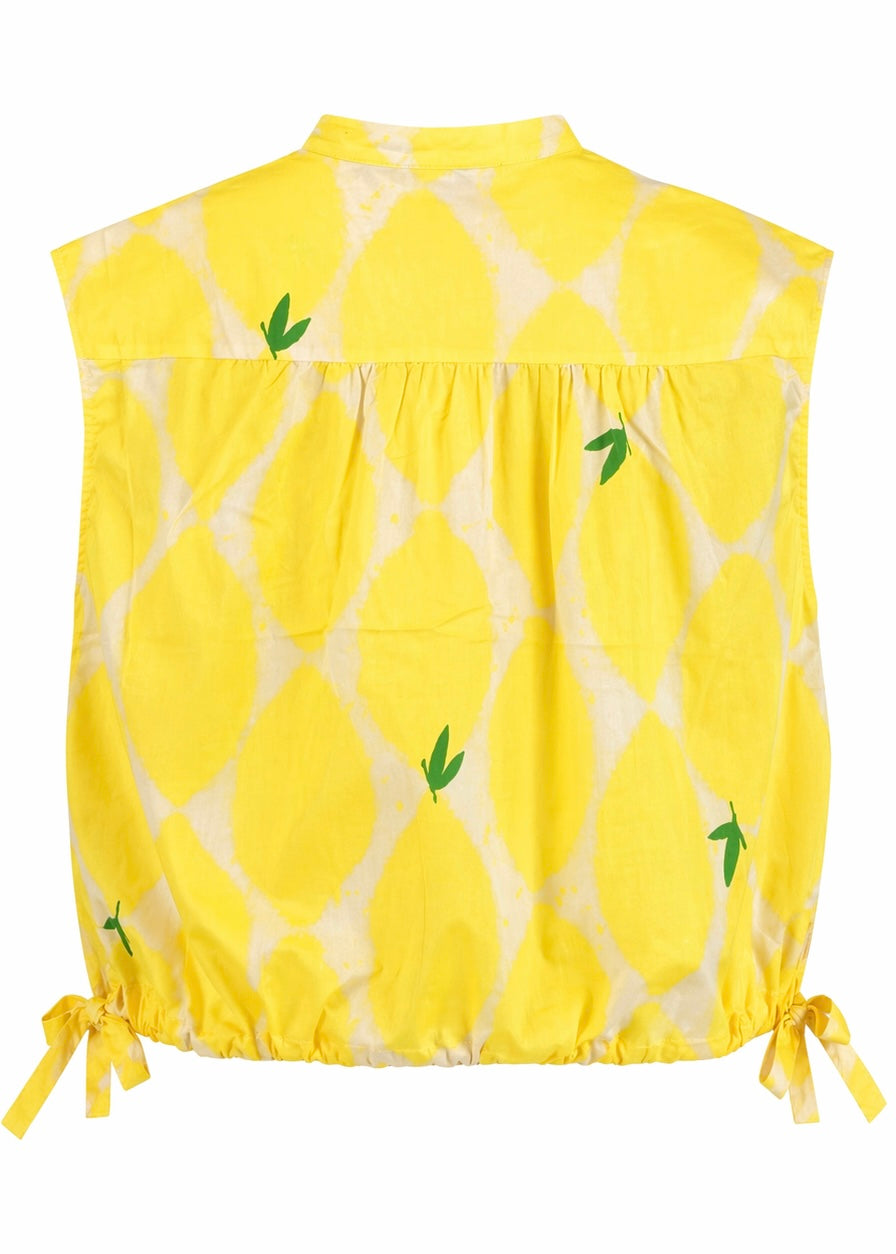 Crop-Bluse 'Zitrone'
