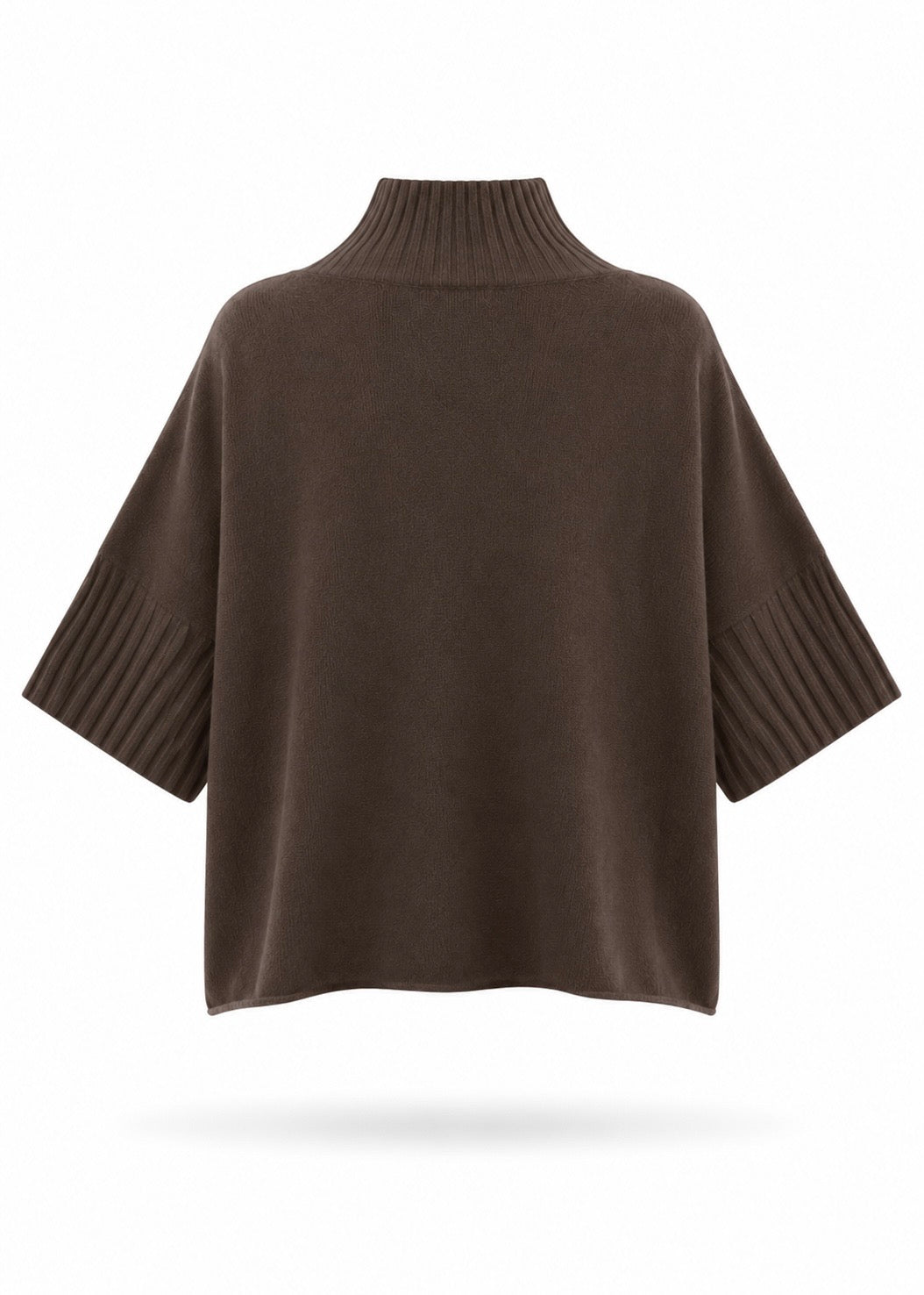 Poncho-Pullover 'Braun'