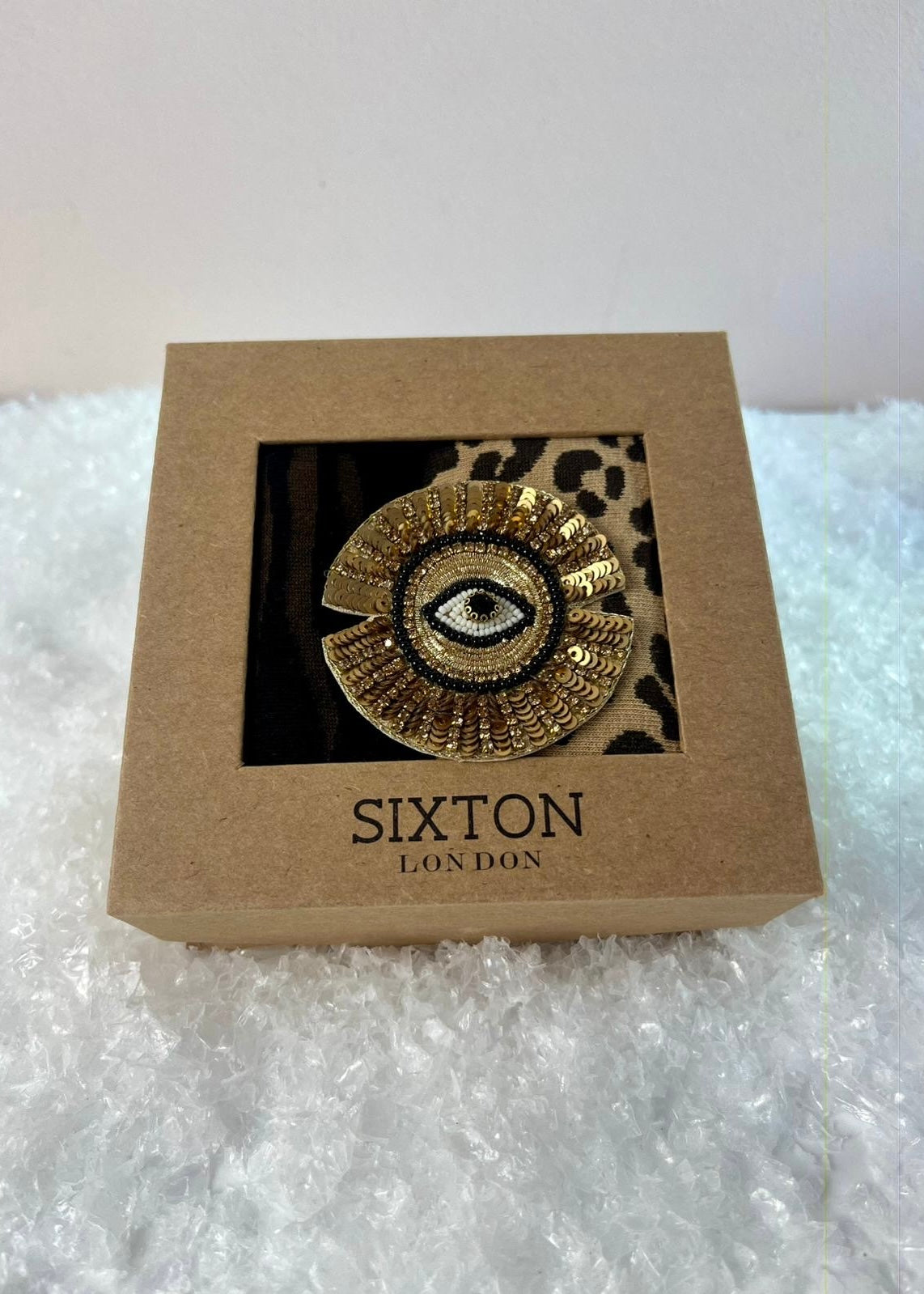 2er-Set Socken 'Auge' Beige