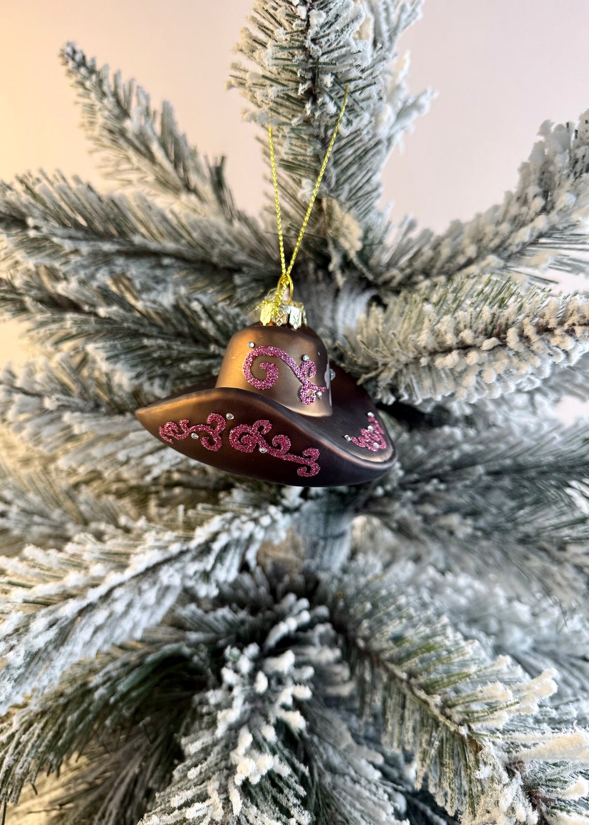 Christbaumanhänger 'Cowboy Hut'