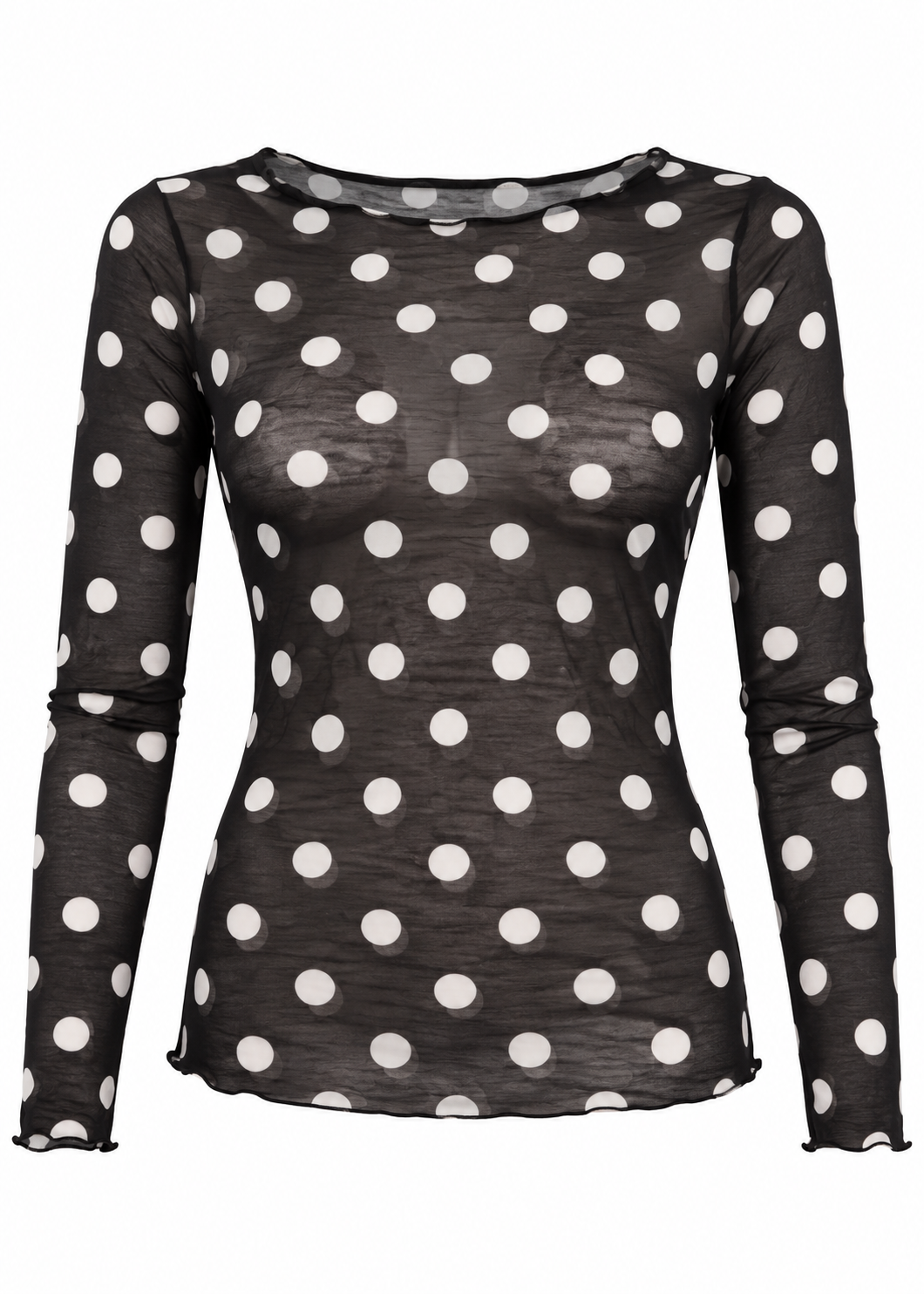Longsleeve Kaschmir Blend 'Dots'