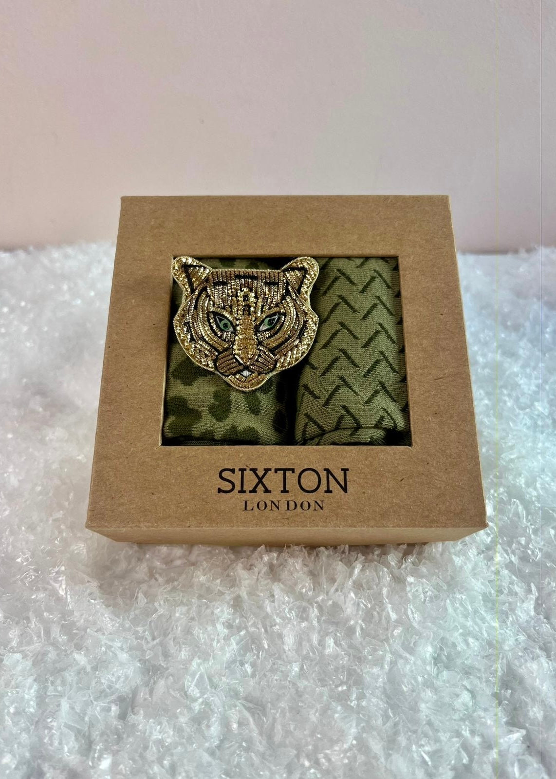 2er-Set Socken 'Tiger' Olive