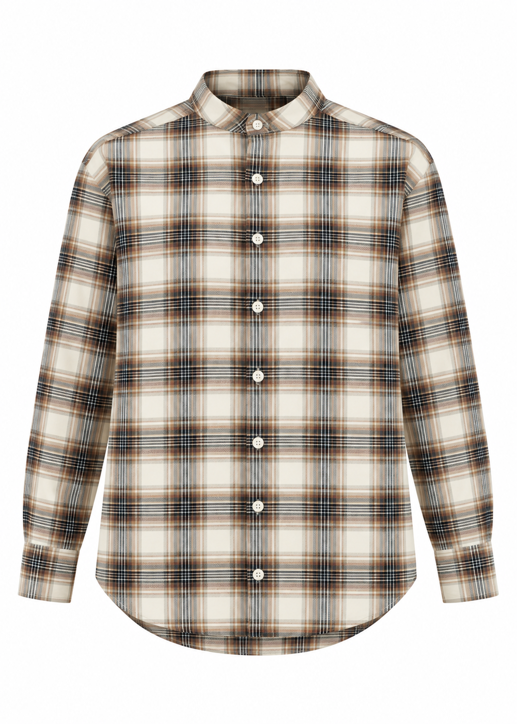 Hemdbluse 'Check' Creme
