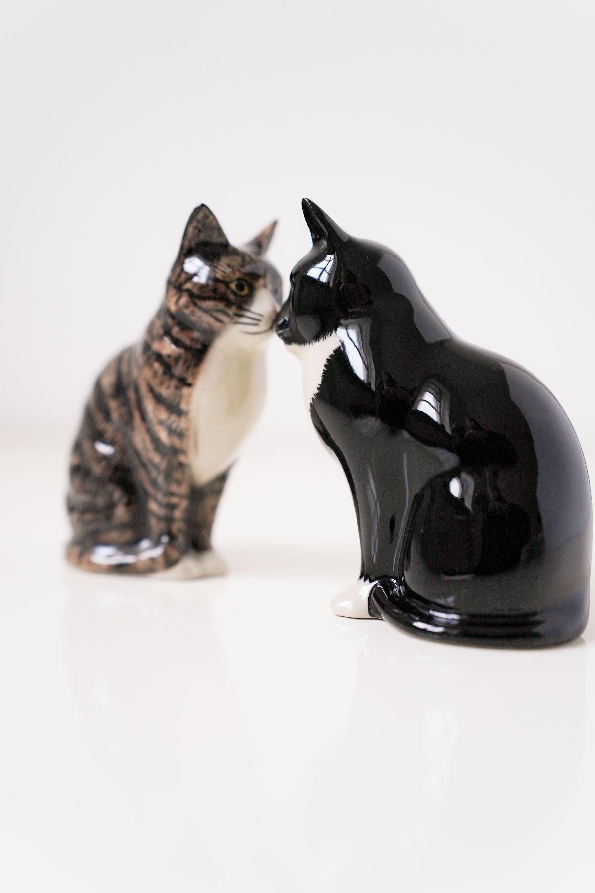 Keramik Salz &amp; Pfeffer Set Katzen