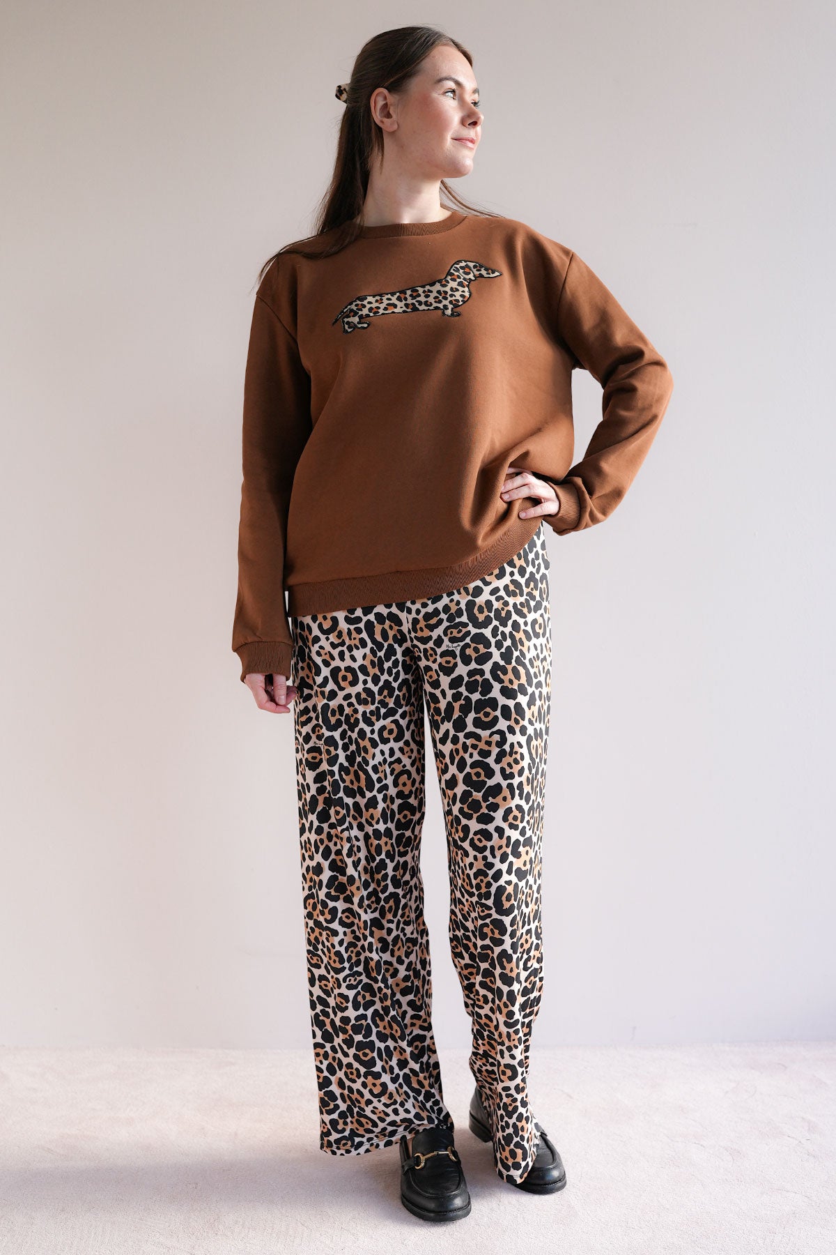Leo Stretchhose mit weitem Bein