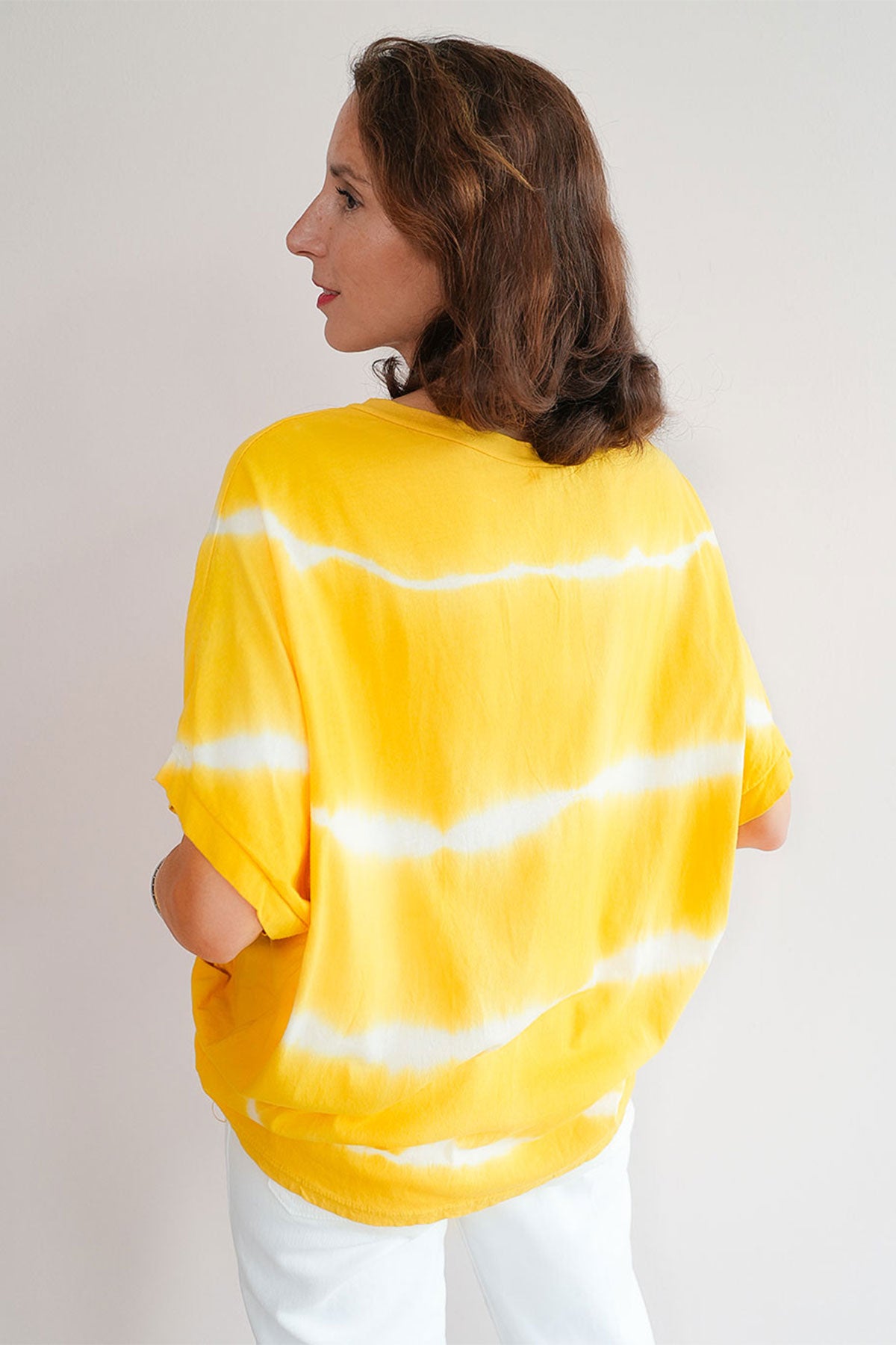 Oversized Shirt mit Batik Print