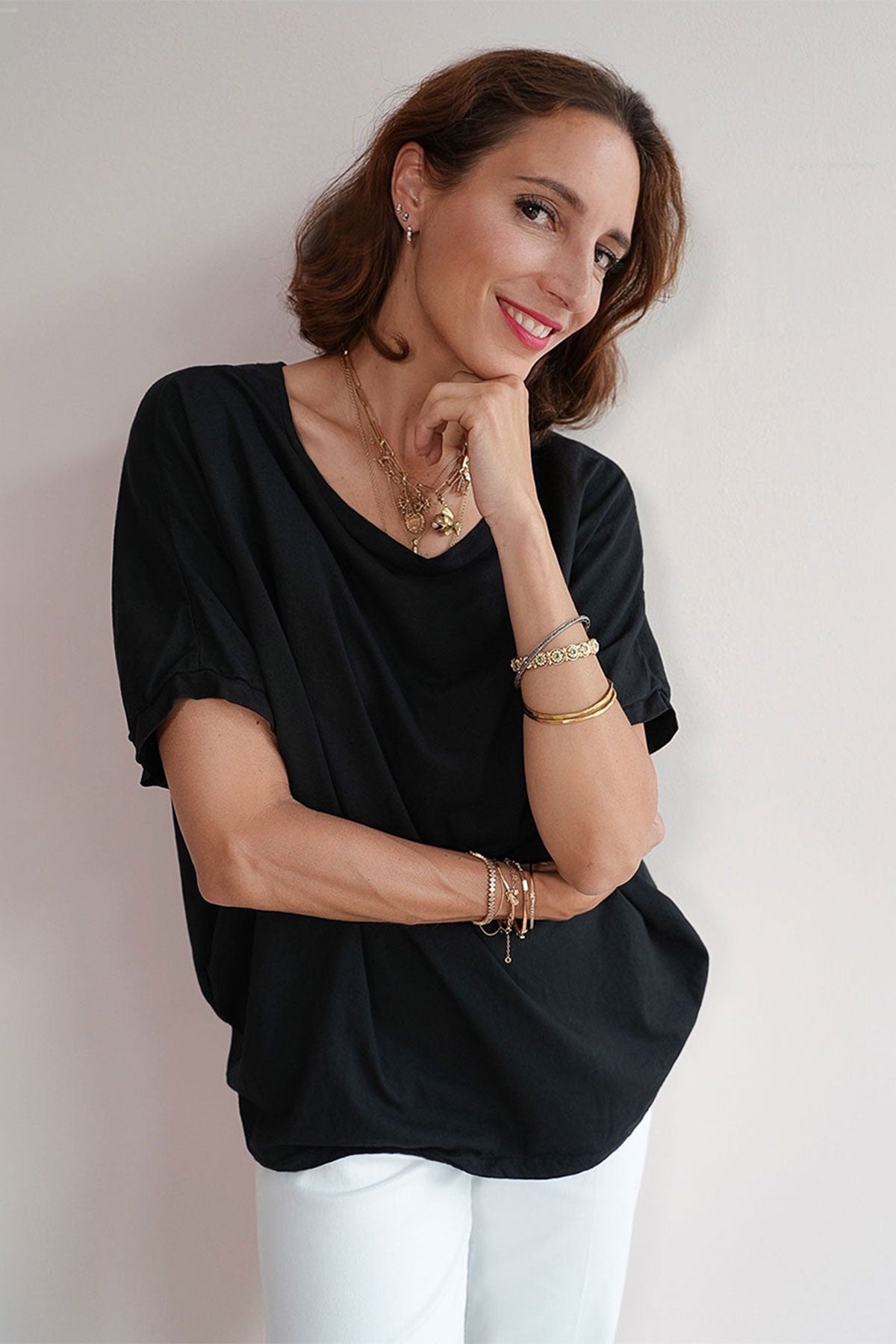 Oversized T-Shirt mit kurzem Arm