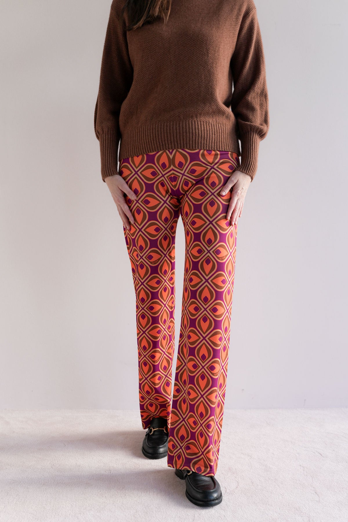 Gemusterte Stretch Hose
