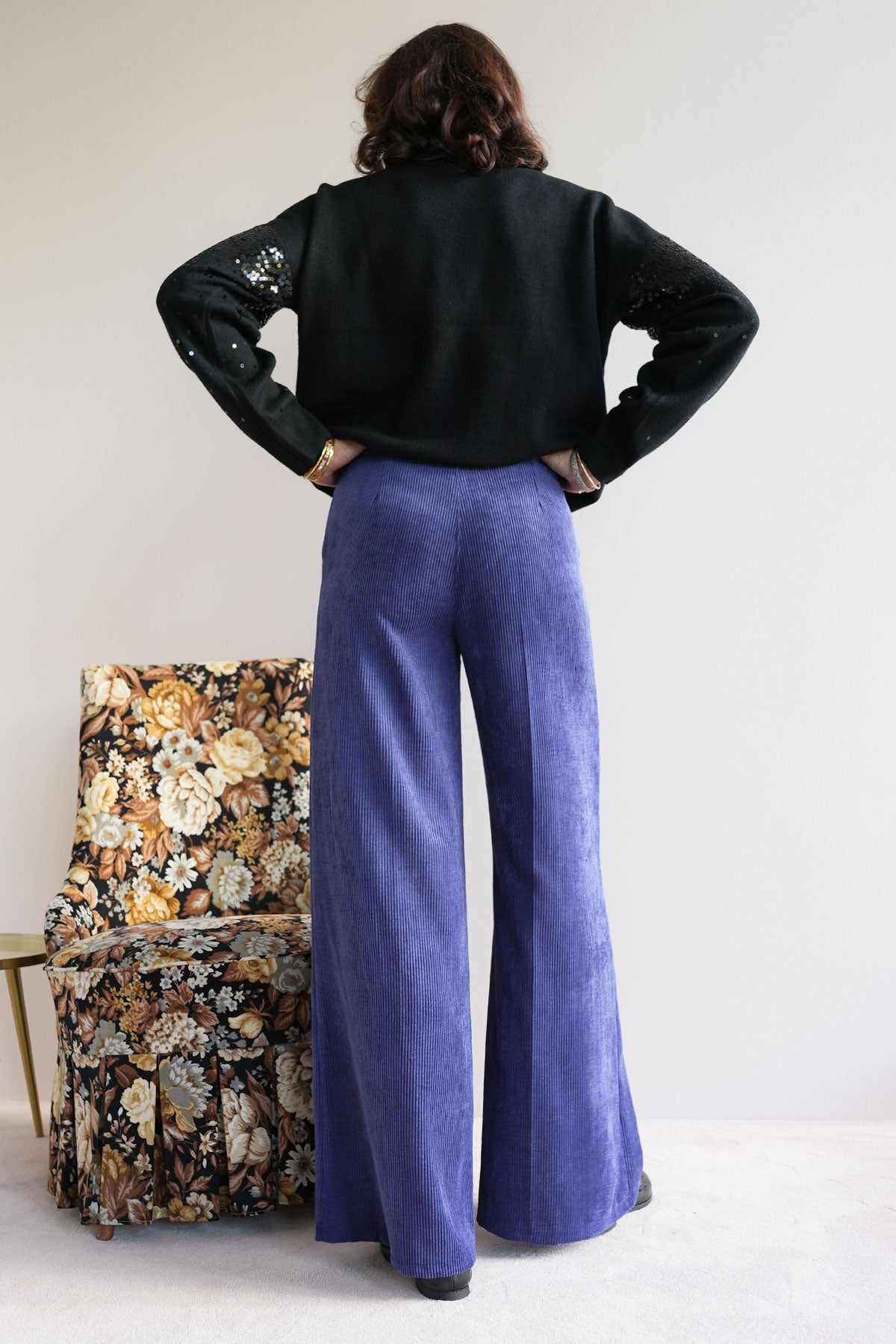Weiche Cordhose mit weitem Bein