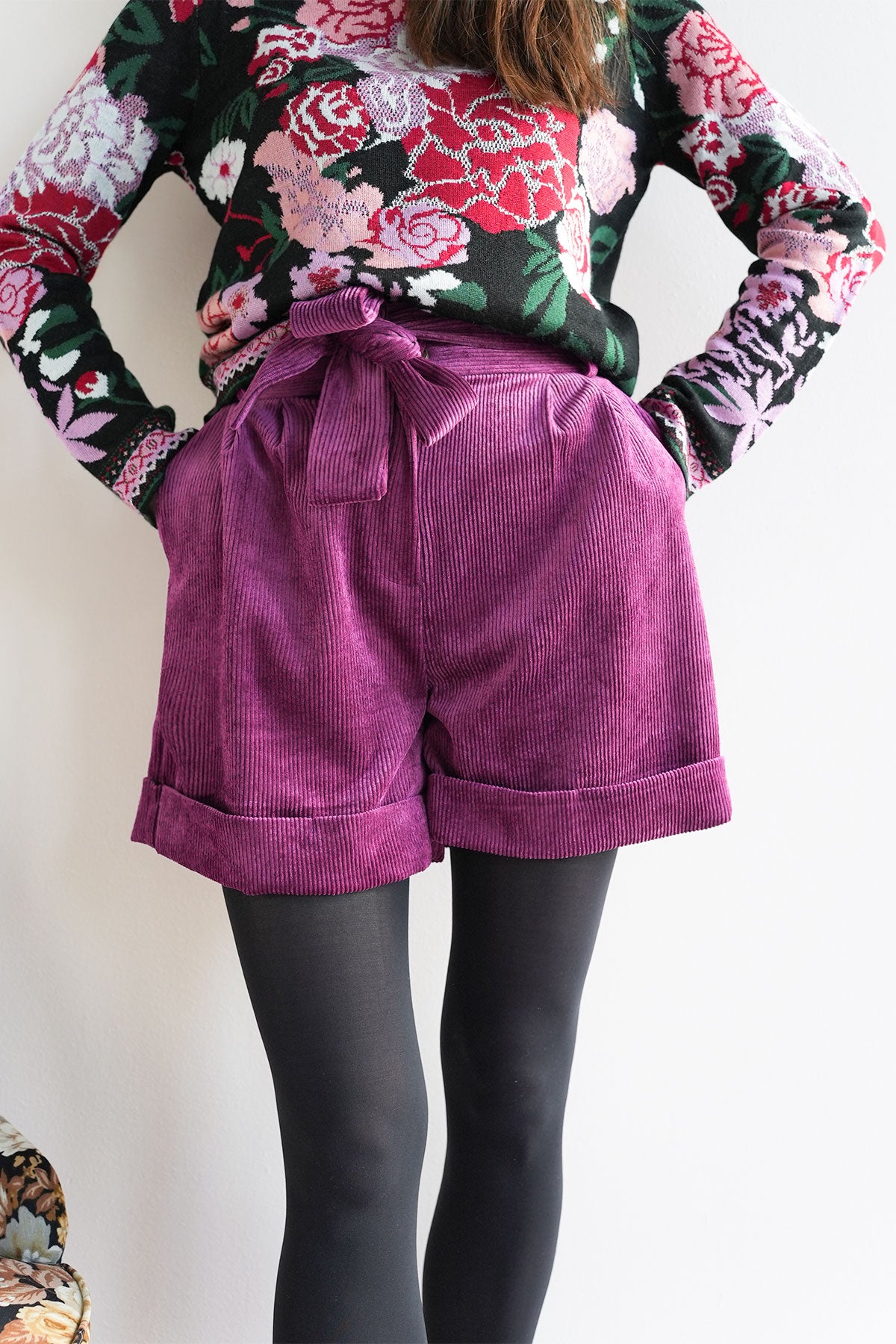 Paperbag Short in Breitcord