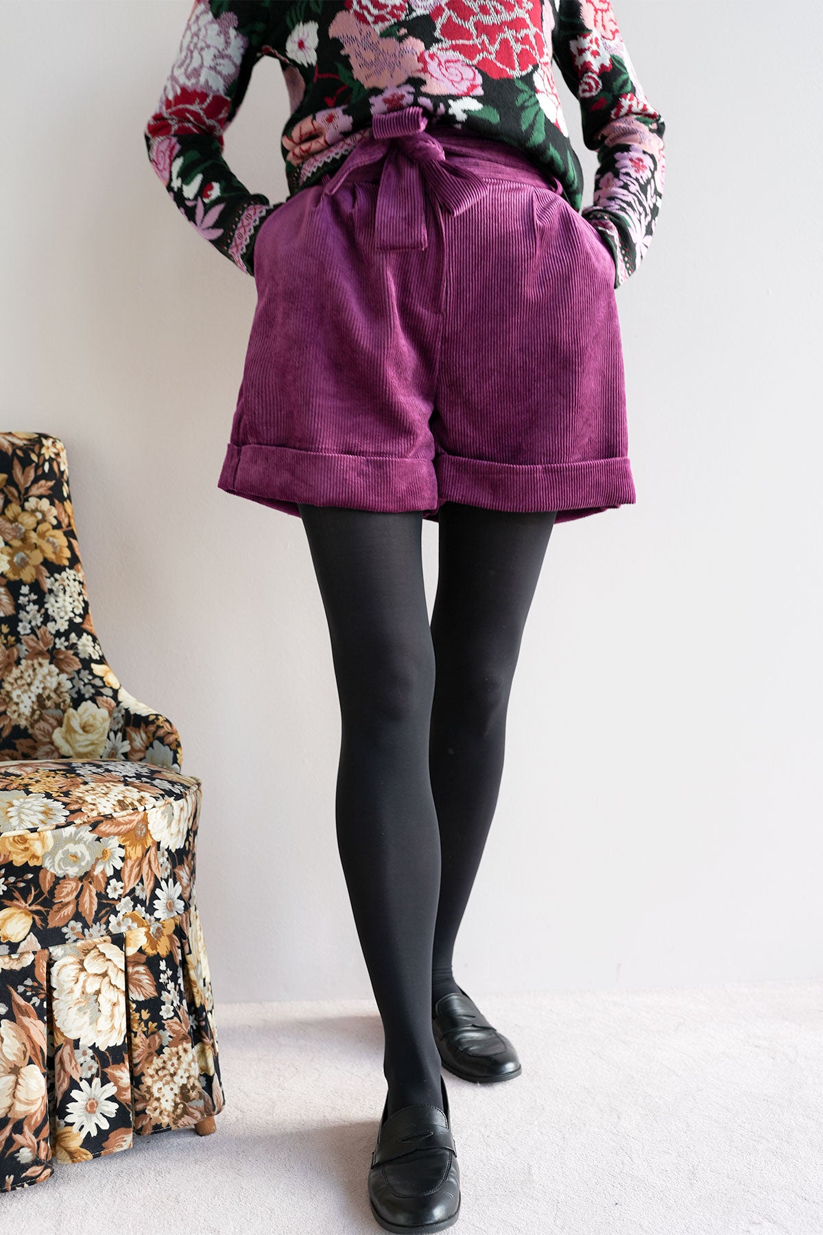 Paperbag Short in Breitcord