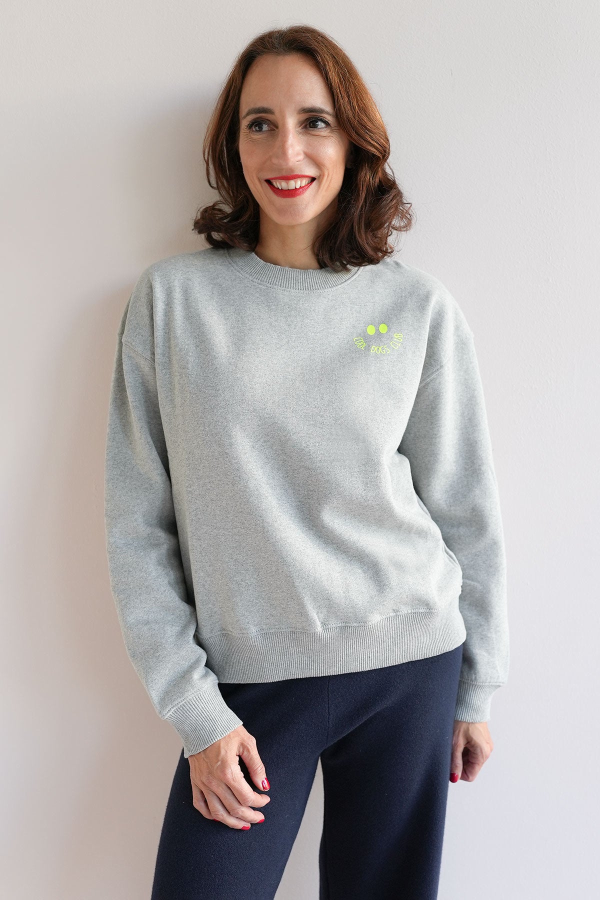 Sweatshirt Dogs Club Neon Gelb
