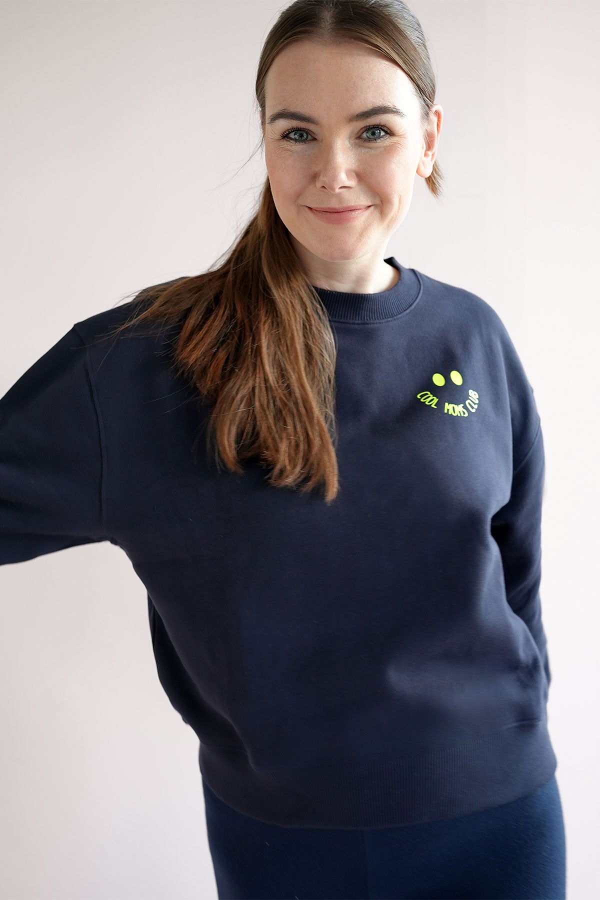 Sweatshirt Mums Club Neon Gelb