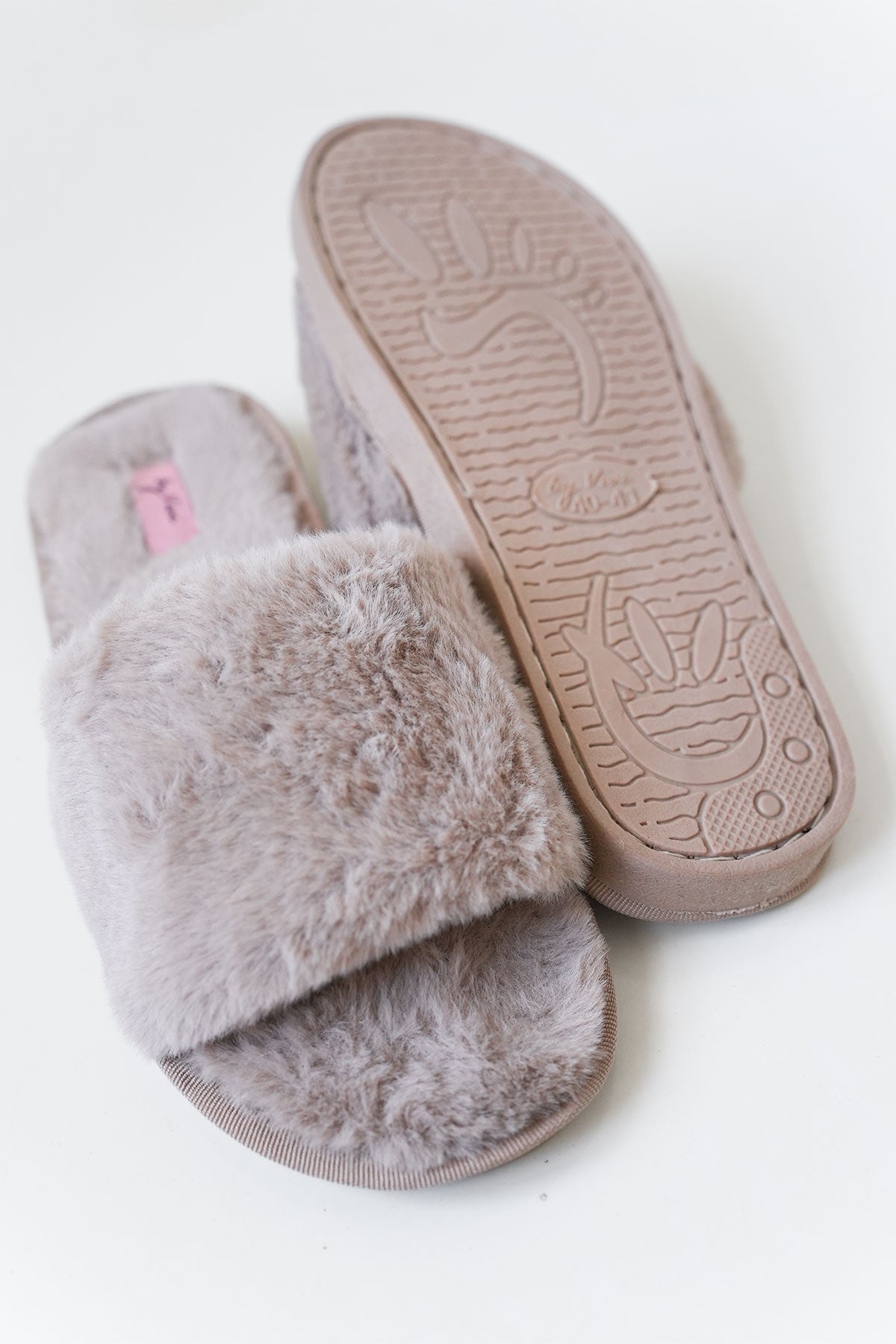 Slipper Plain Taupe