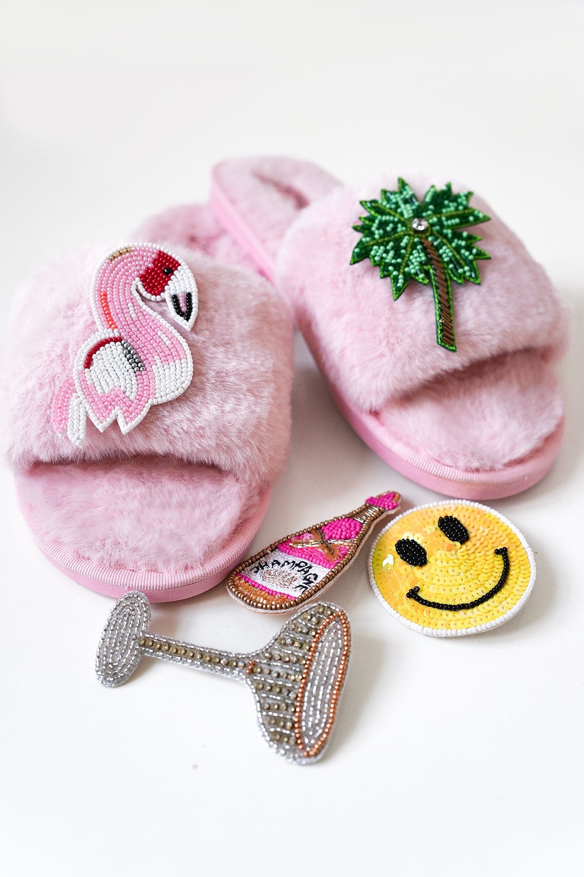 Slipper Plain Pink Flamingo