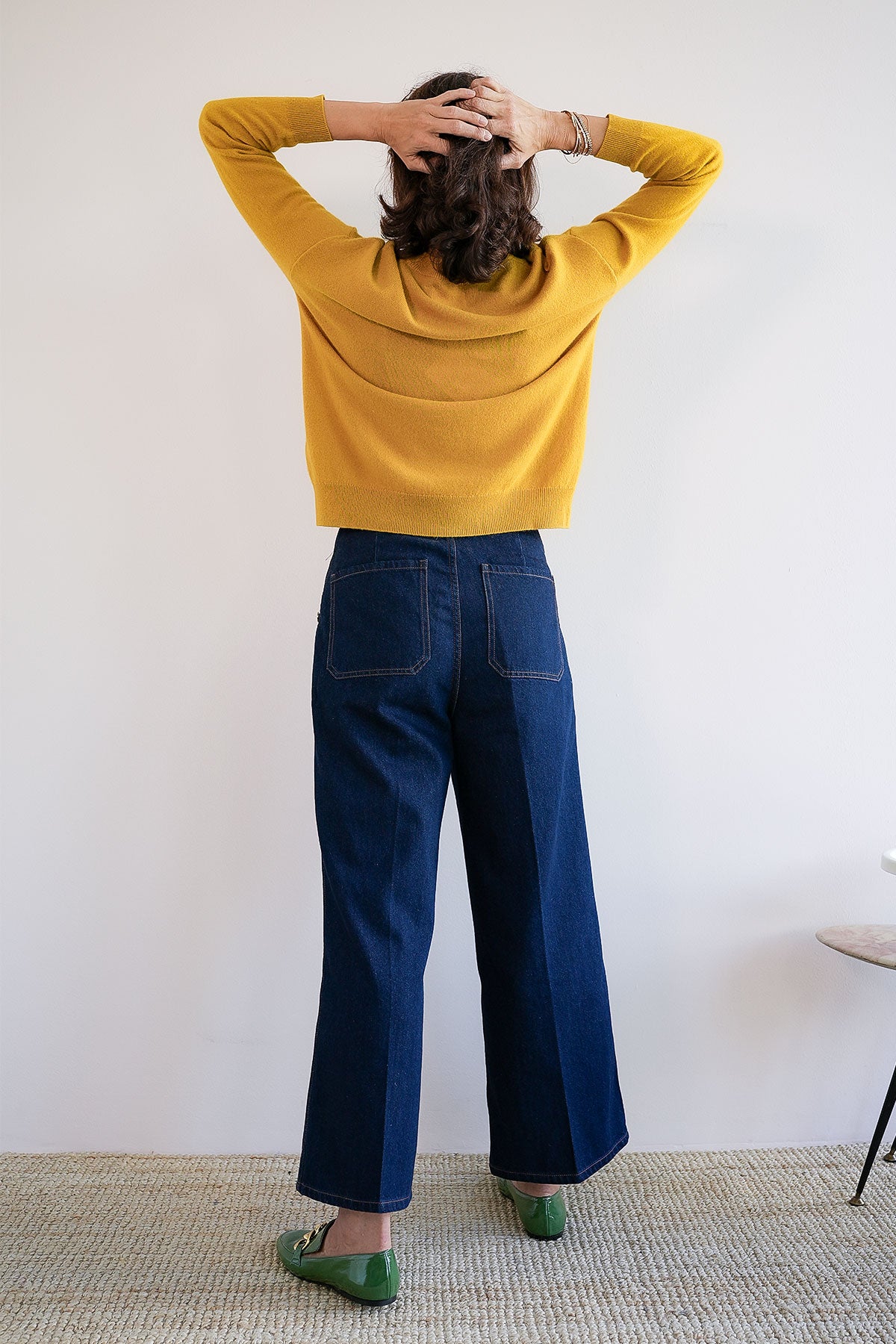 Cashmere Sweater in Mustard