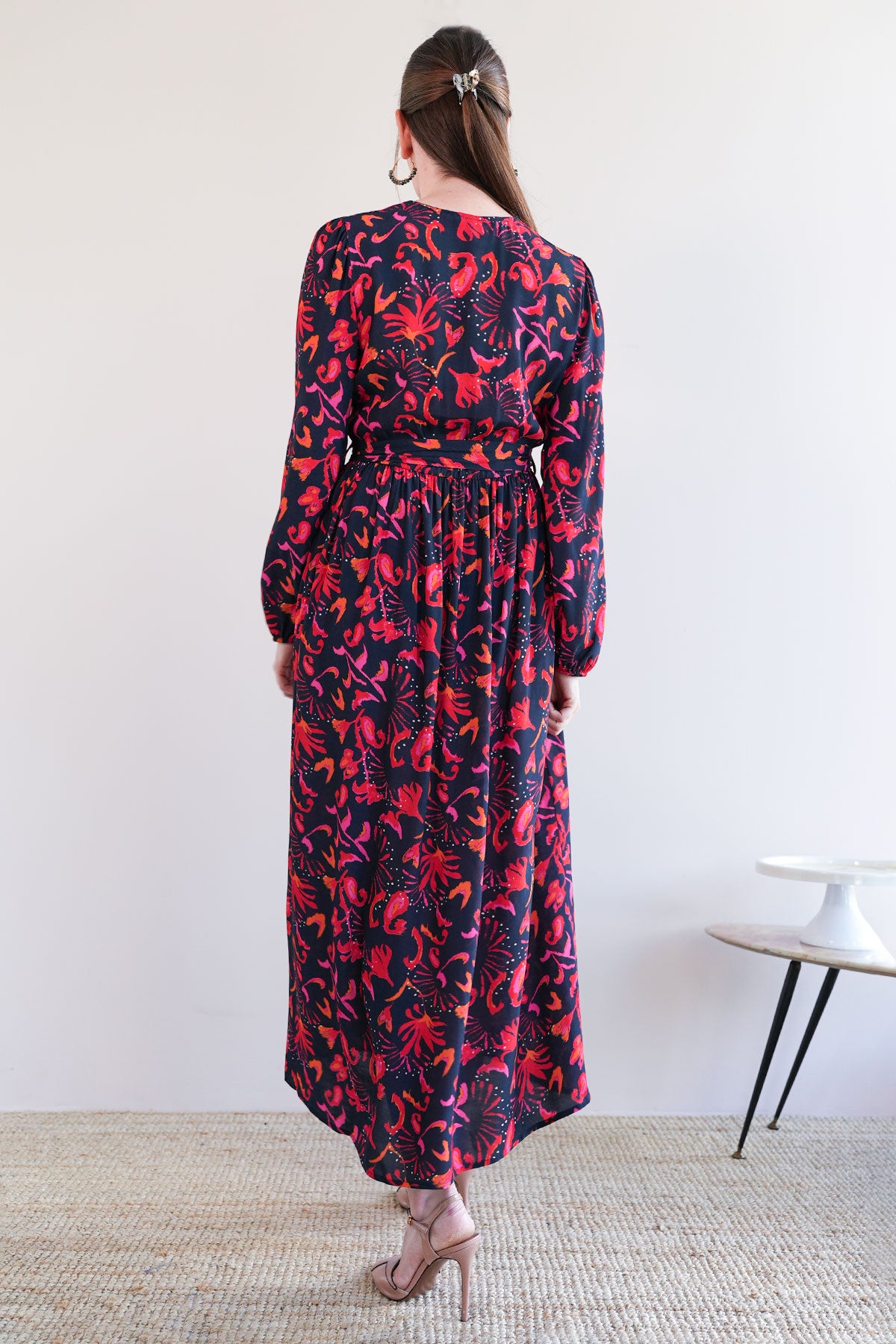 Maxi Wickelkleid mit Blumenprint