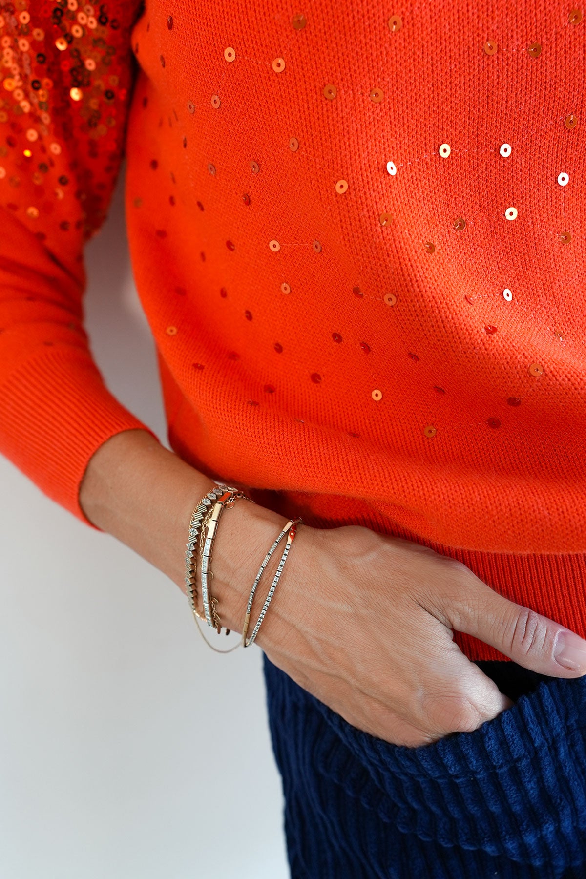 Pullover mit Pailletten