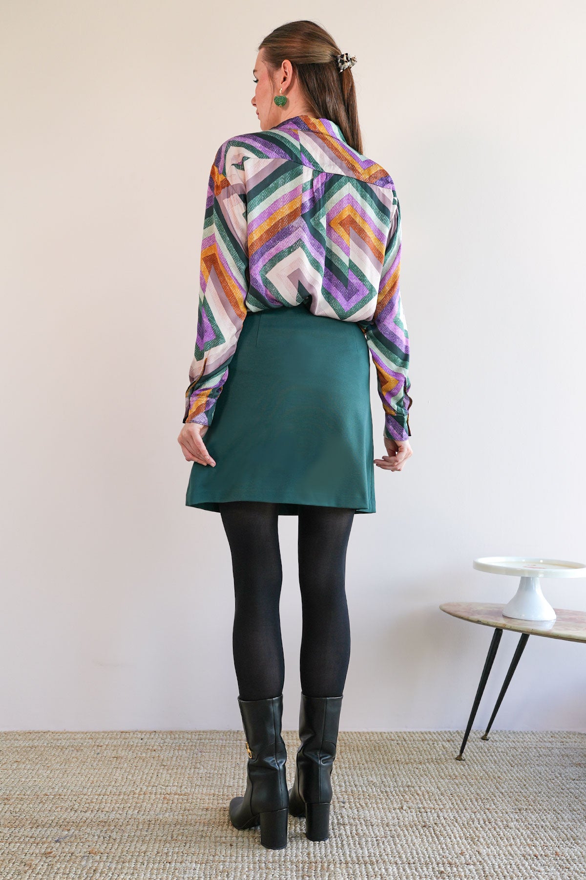 Minirock aus Jersey mit Trensendetail