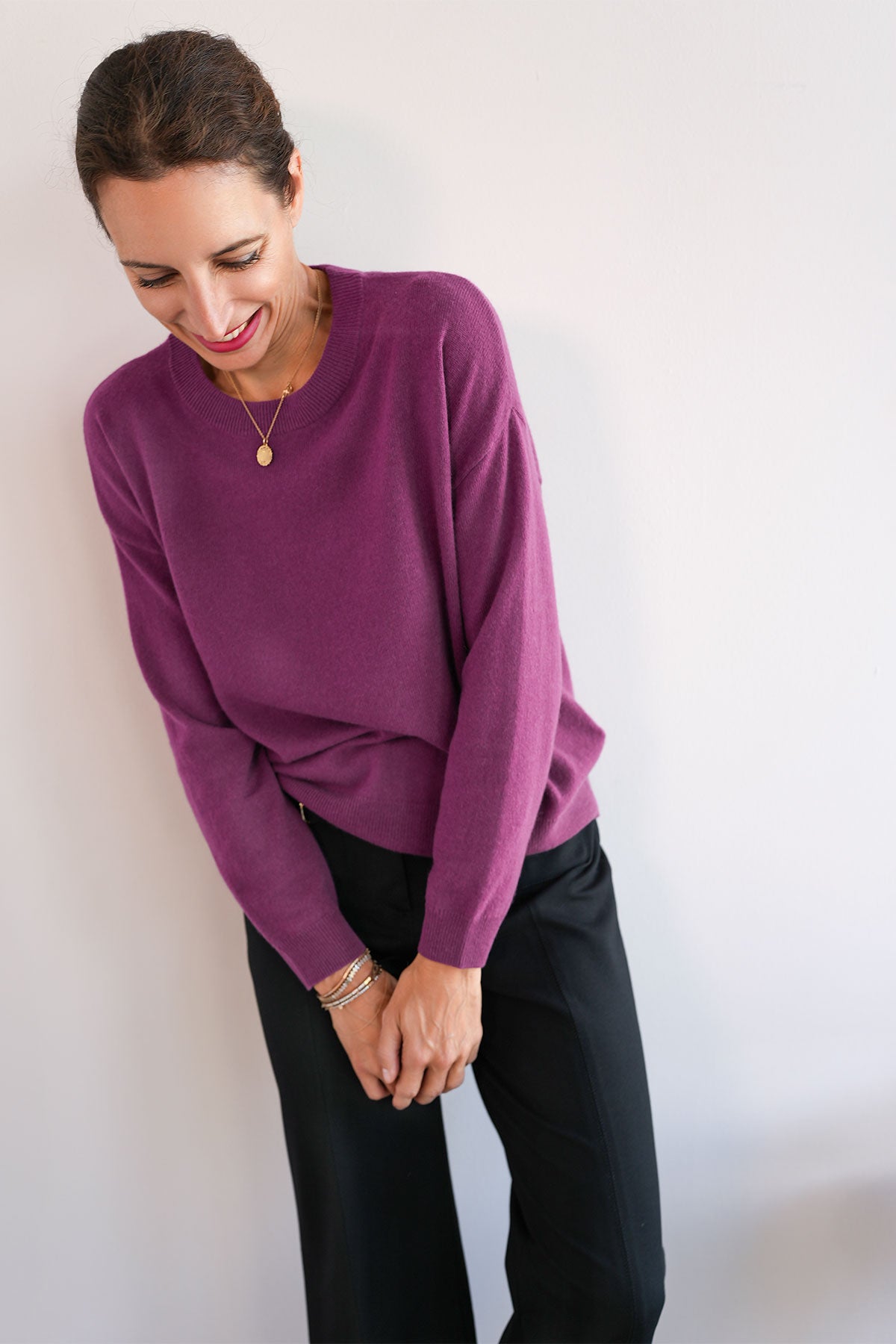 Cashmere Sweater in Mauve