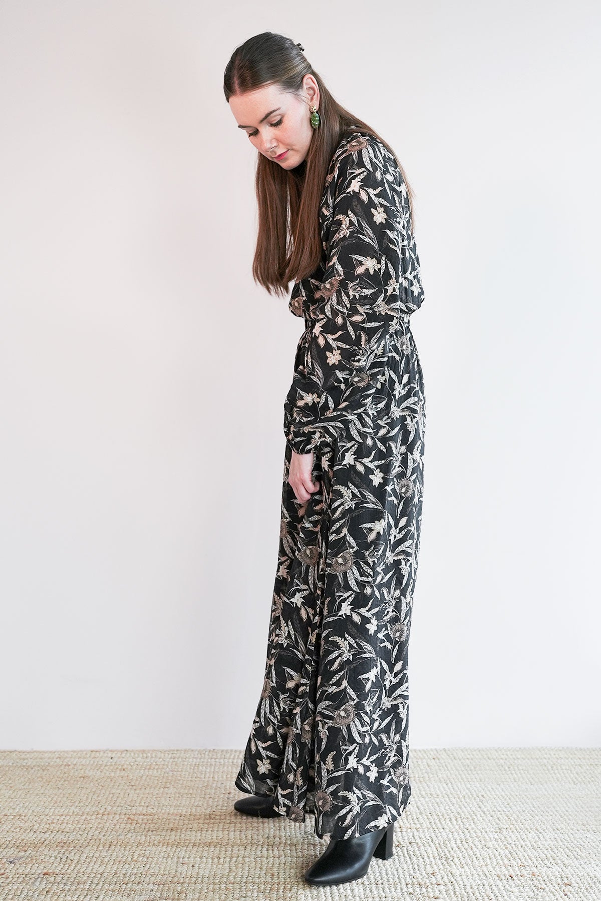 Maxikleid aus Viskosecrepe