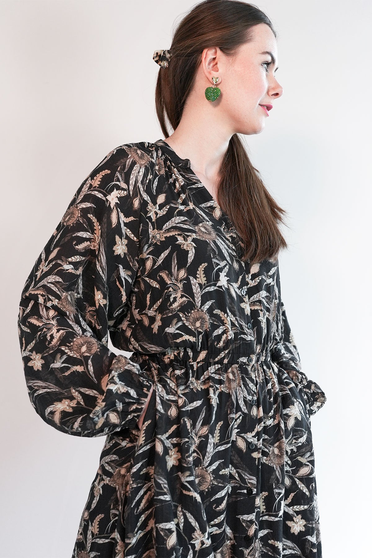 Maxikleid aus Viskosecrepe