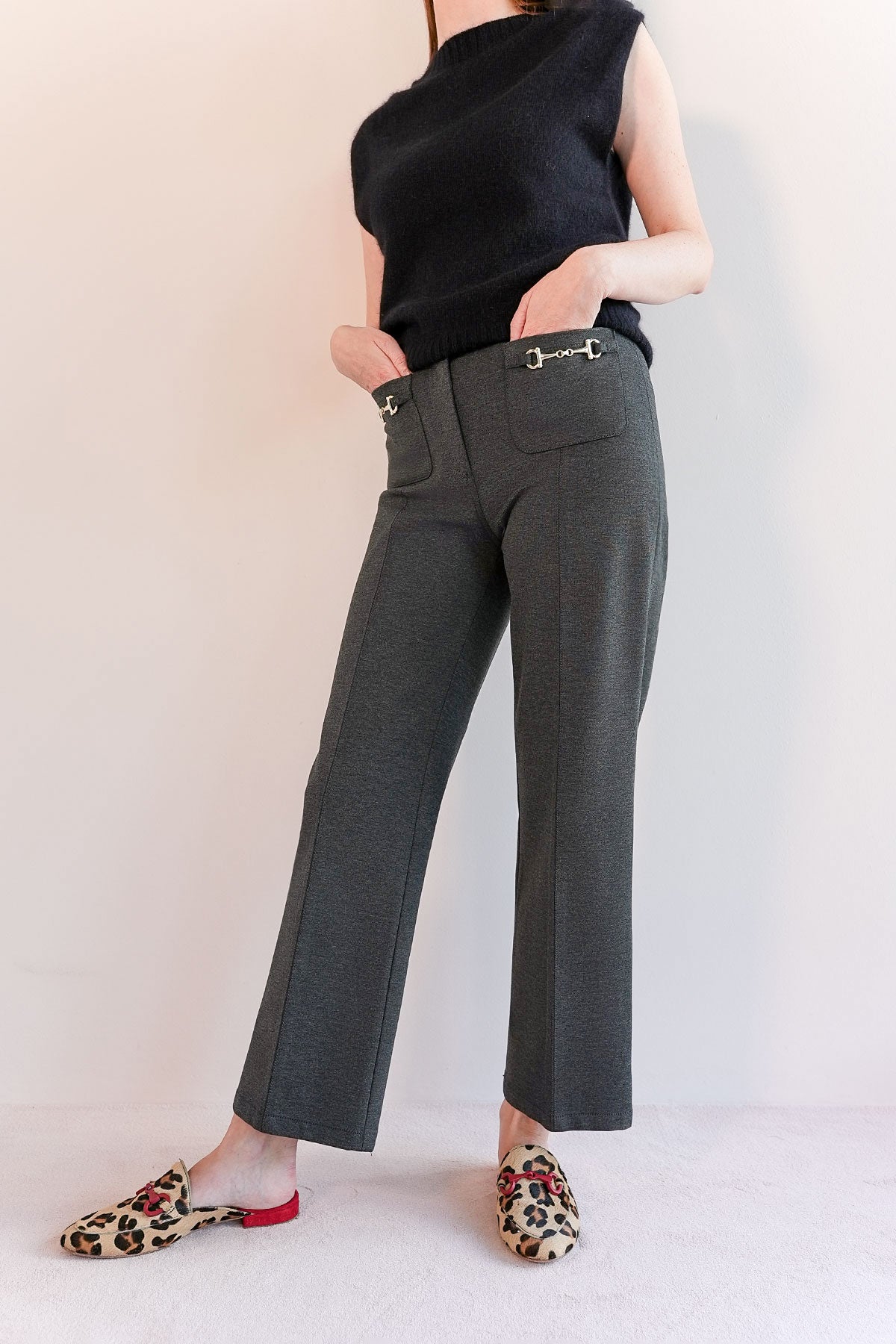 Hose aus Jersey mit Trensendetail