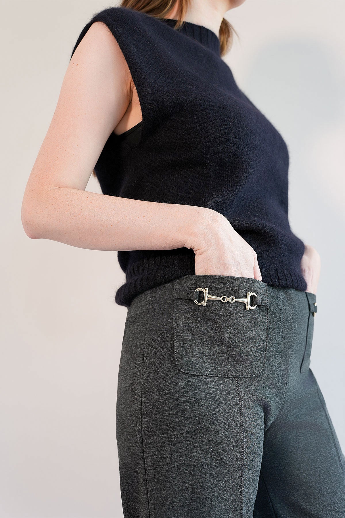 Hose aus Jersey mit Trensendetail