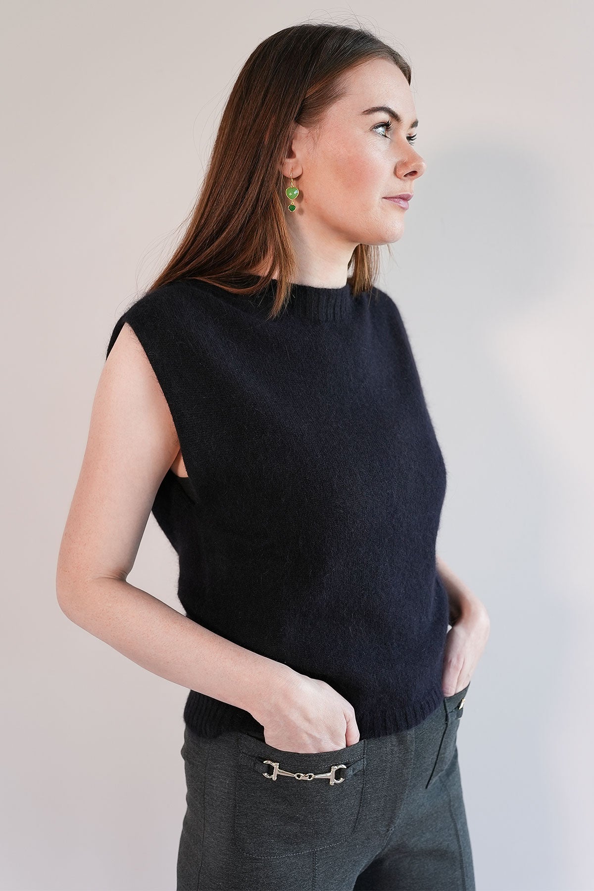 Stricktop aus weichem Angora-Mix