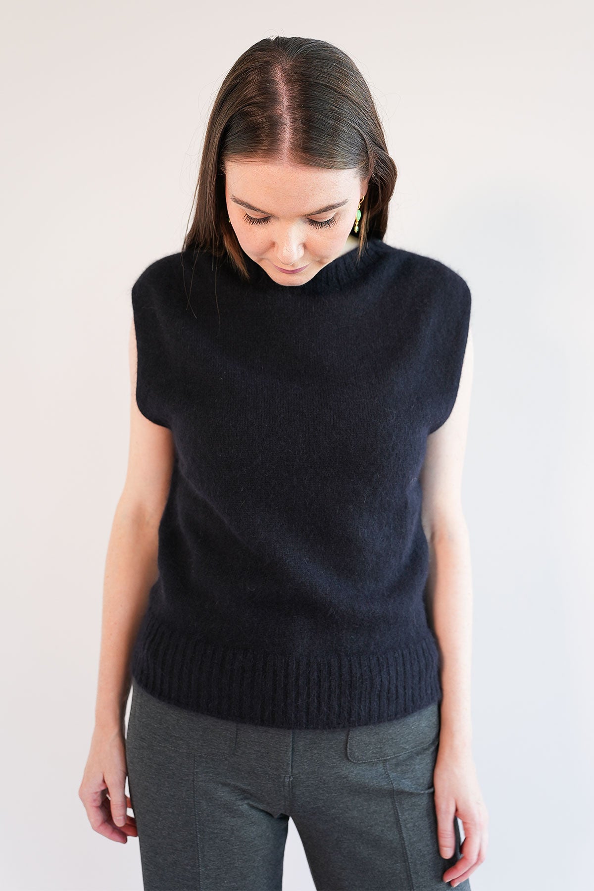 Stricktop aus weichem Angora-Mix