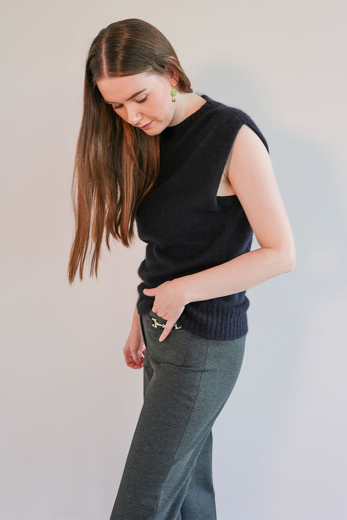 Stricktop aus weichem Angora-Mix