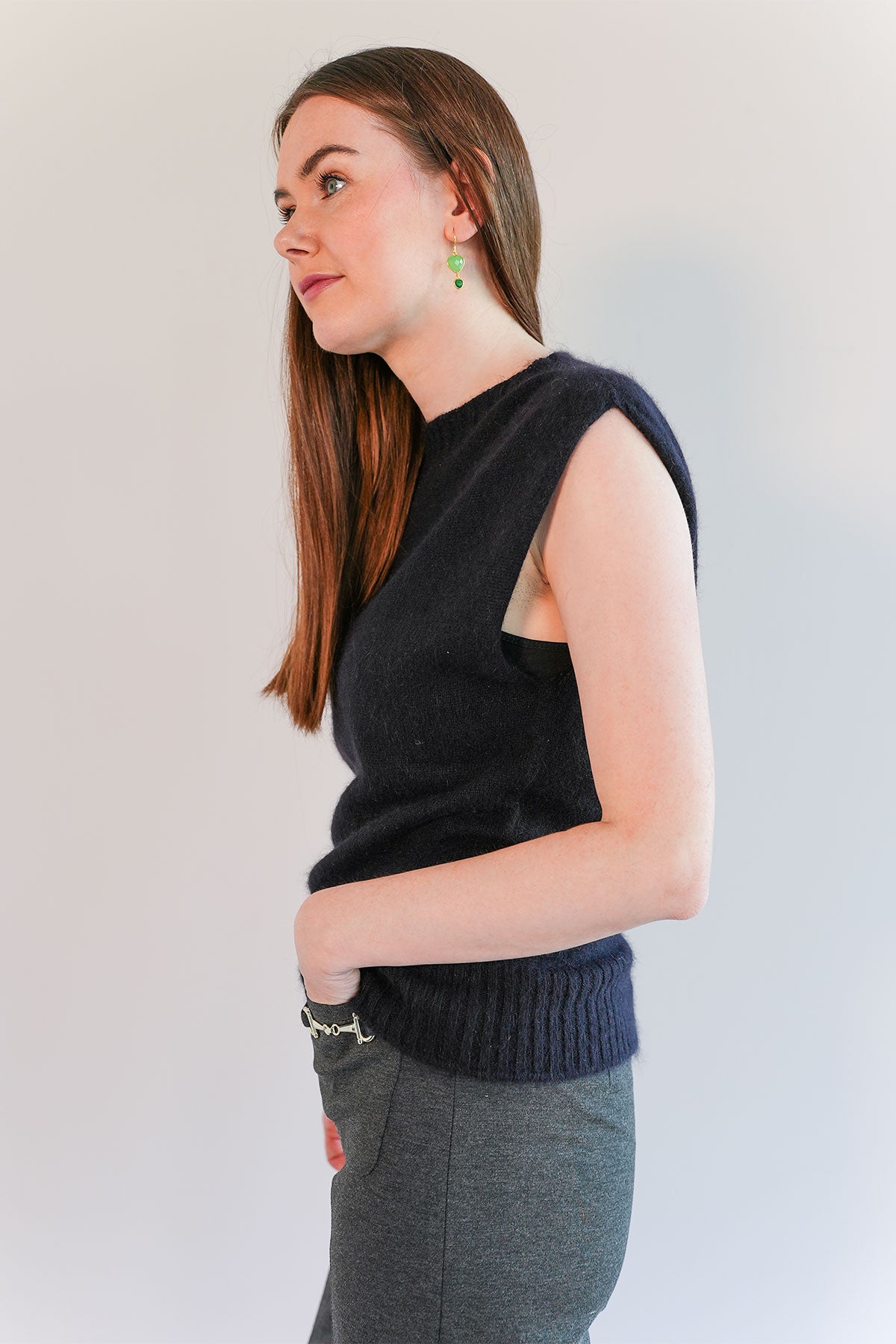 Stricktop aus weichem Angora-Mix