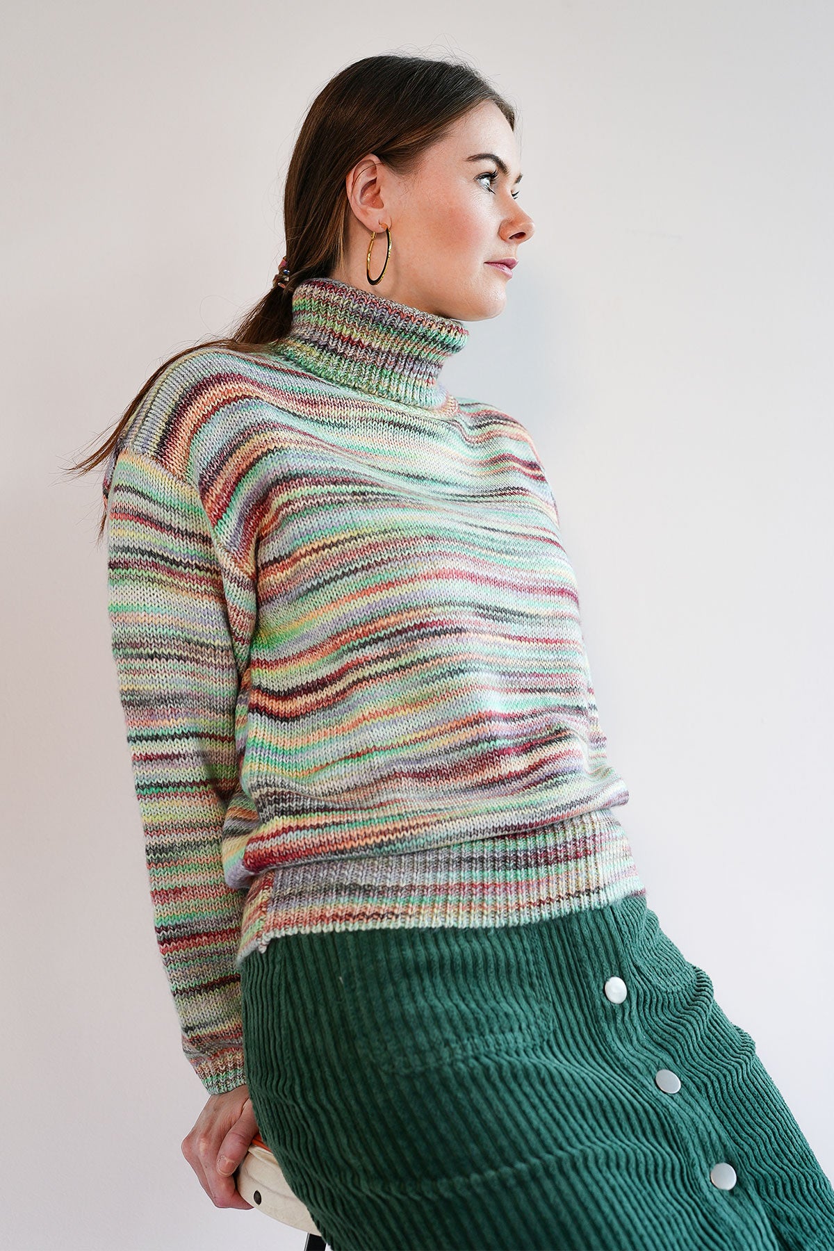 Rollkragenpullover aus Baumwolle