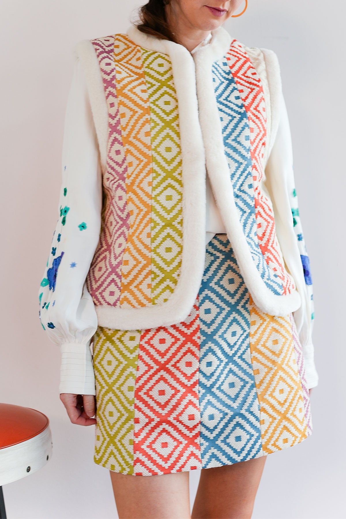 Jacquard Weste