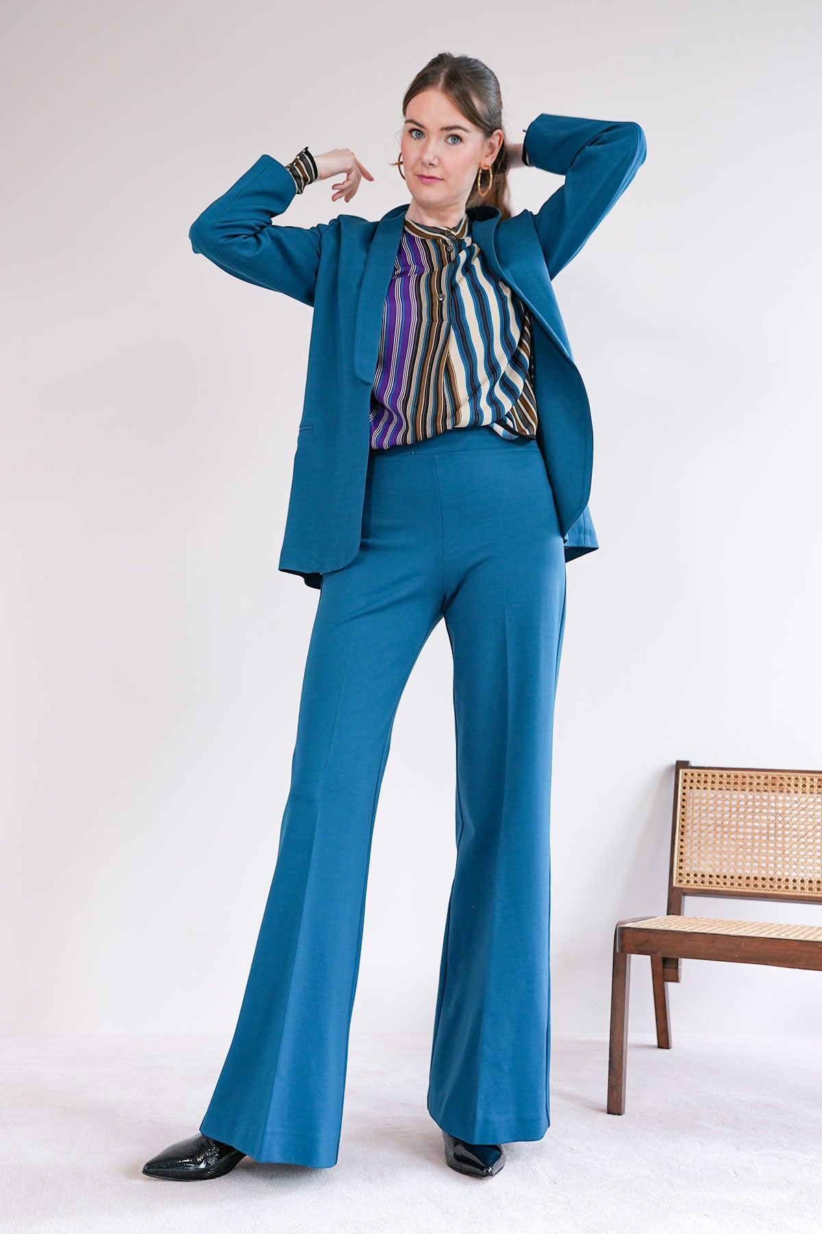 Blazer aus Stretchjersey