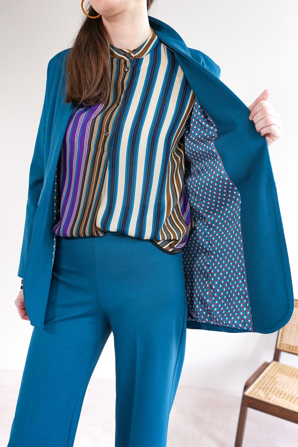Blazer aus Stretchjersey