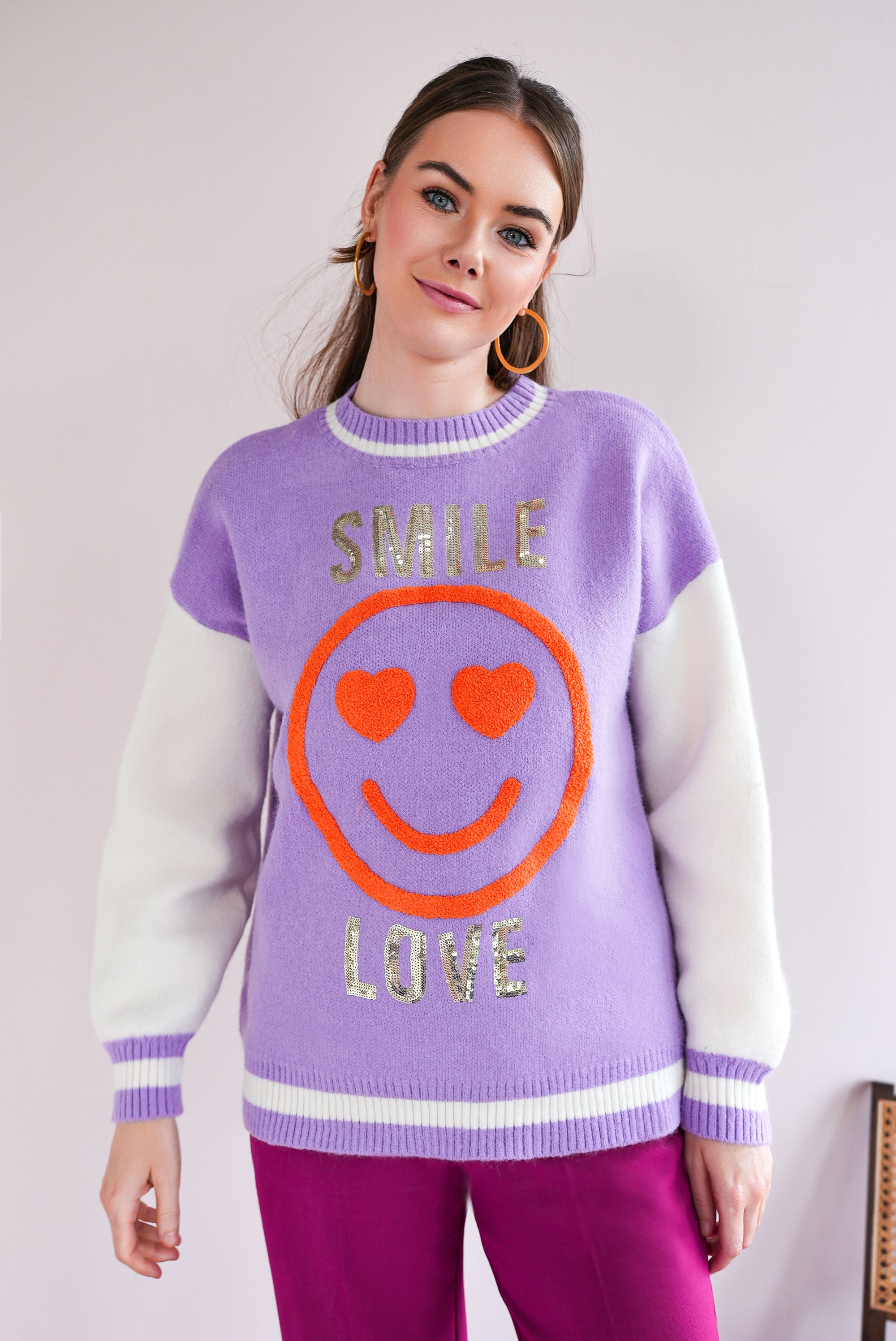 Kuschelpullover mit XL Smiley