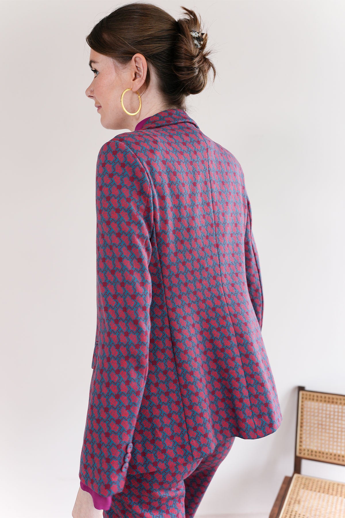 Blazer aus Jacquard Jersey