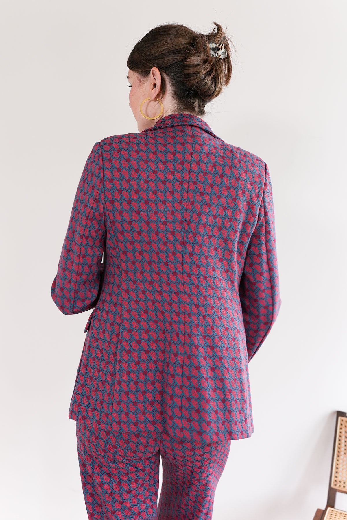 Blazer aus Jacquard Jersey