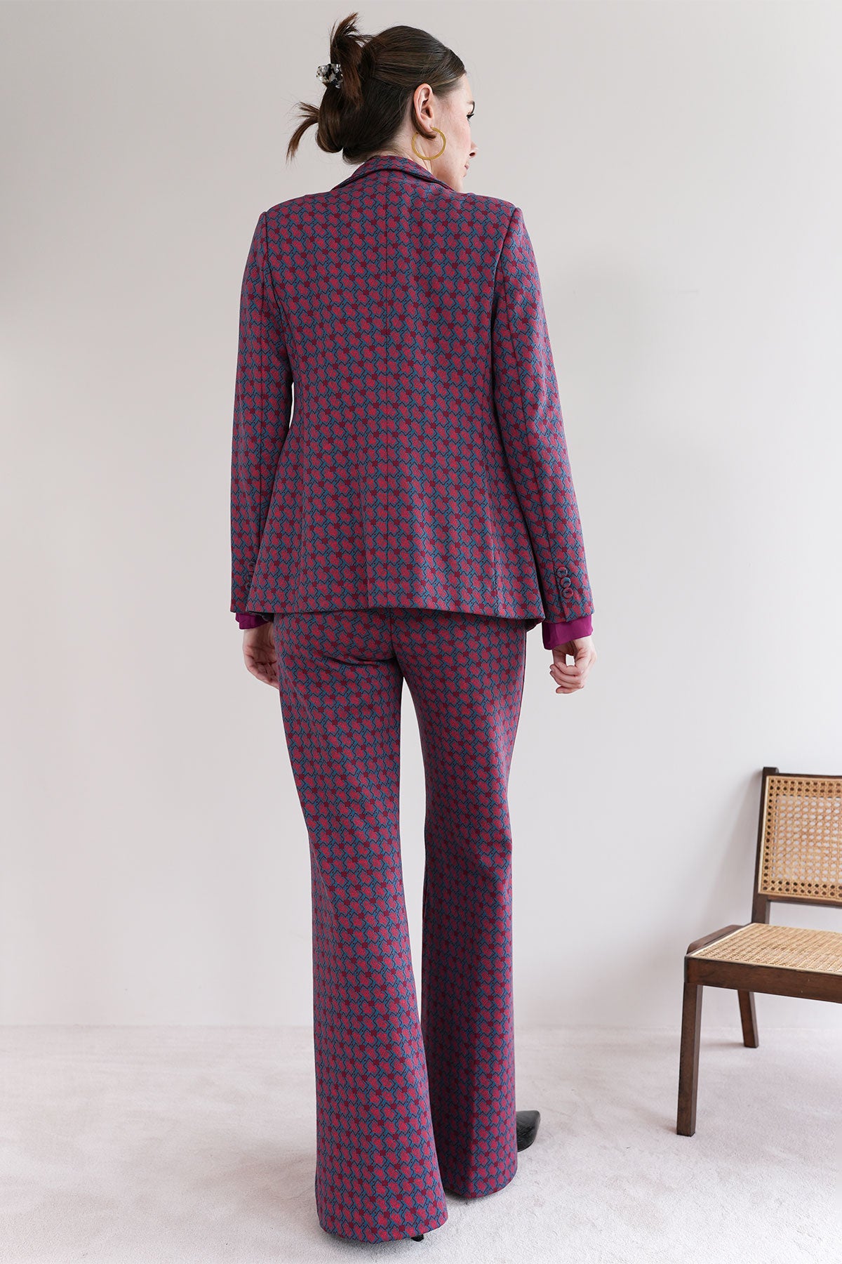 Blazer aus Jacquard Jersey