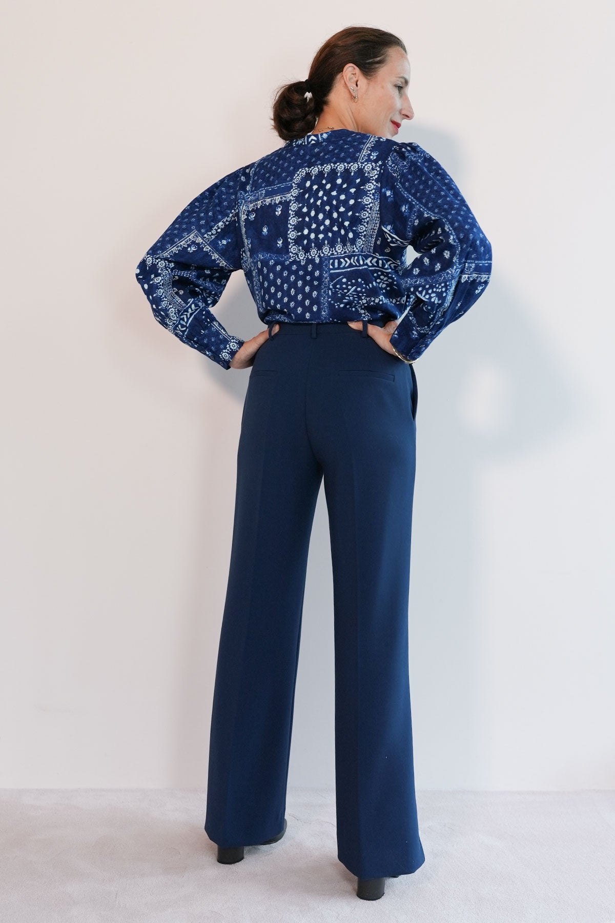 Elegante Hose mit weitem Bein