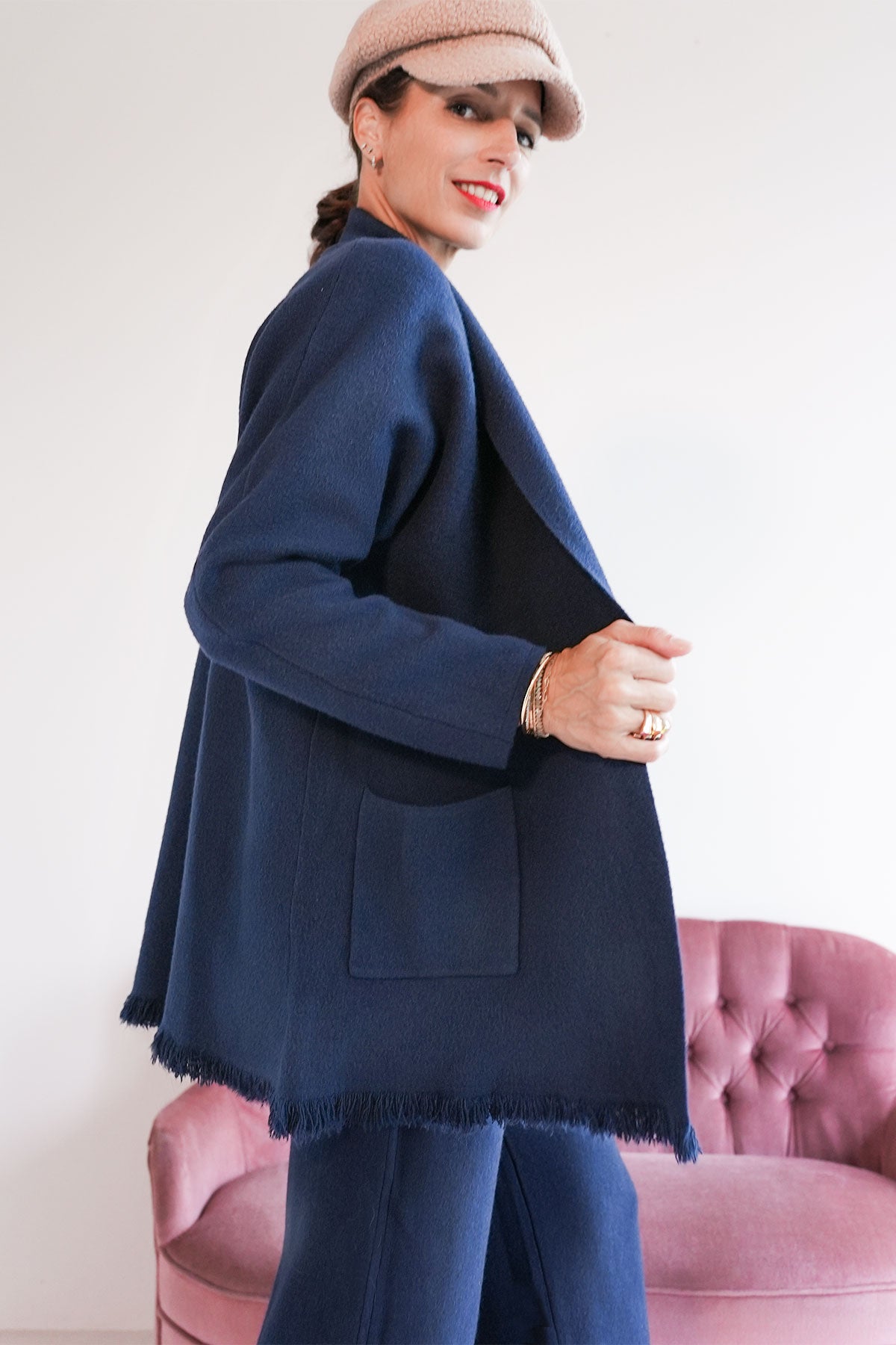 Lockere Strickjacke aus Viskose