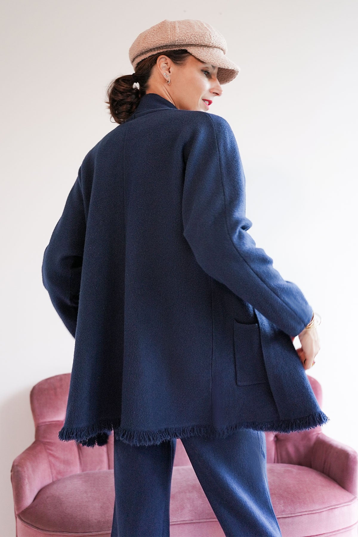 Lockere Strickjacke aus Viskose