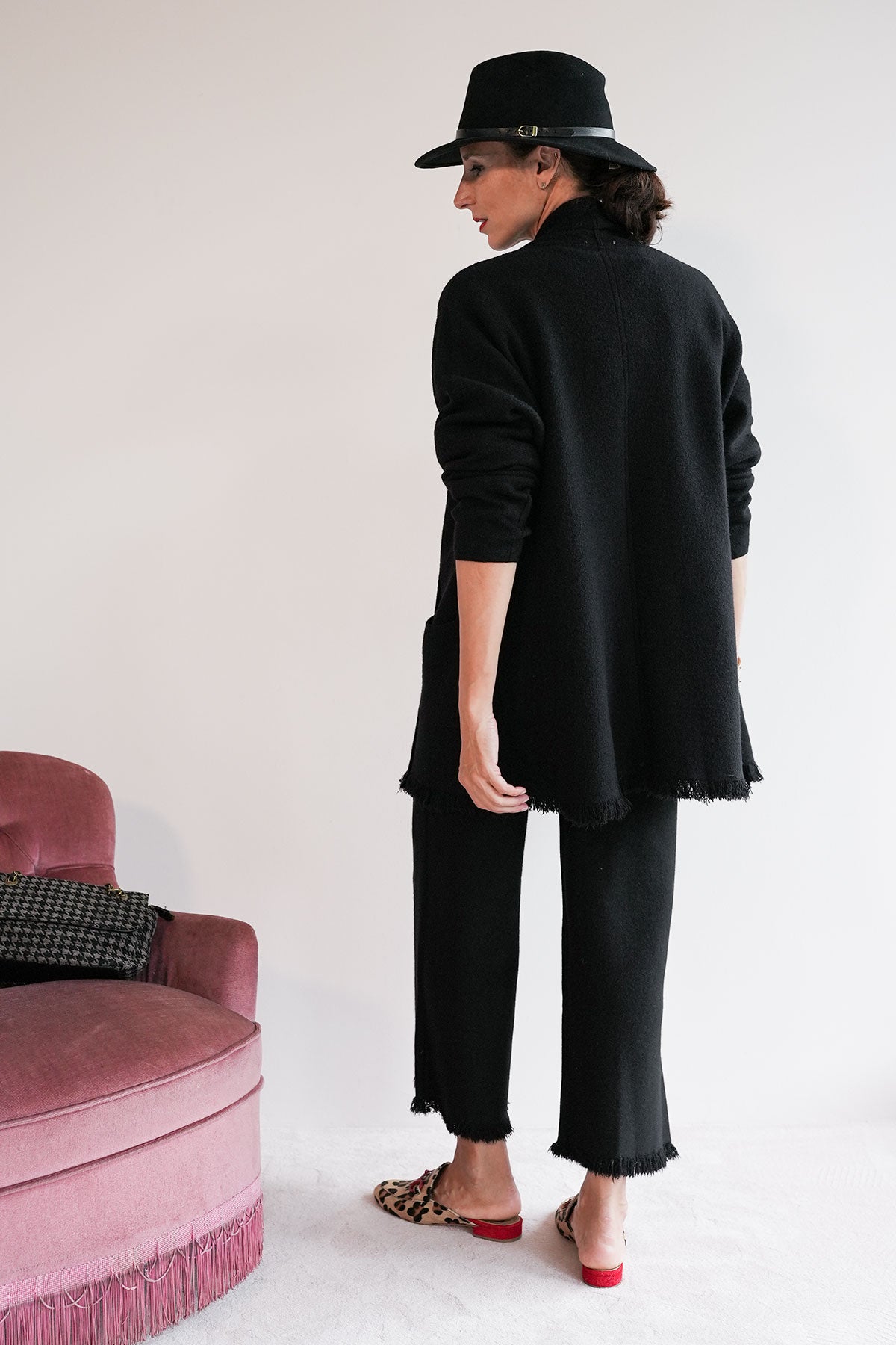 Lockere Strickjacke aus Viskose
