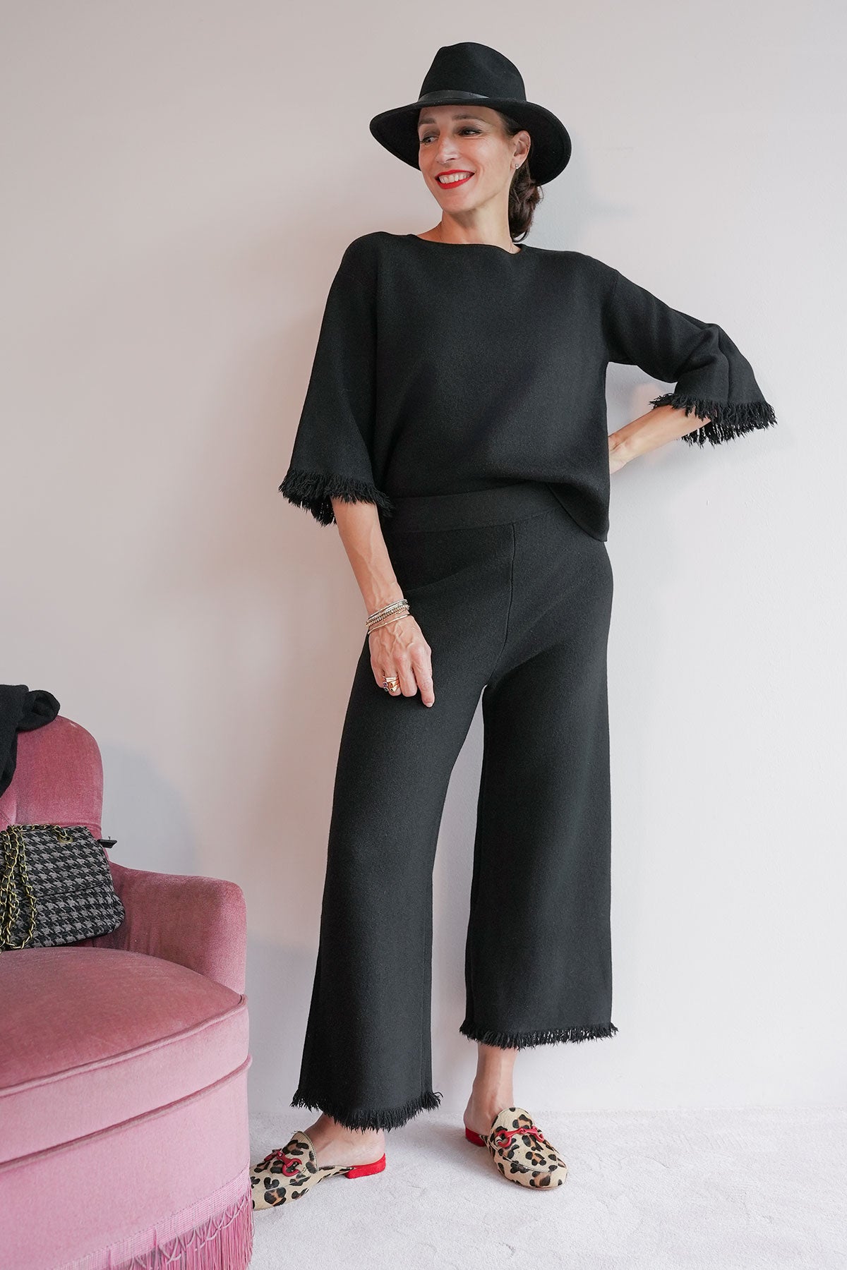 Strickhose aus Viskose-Knit