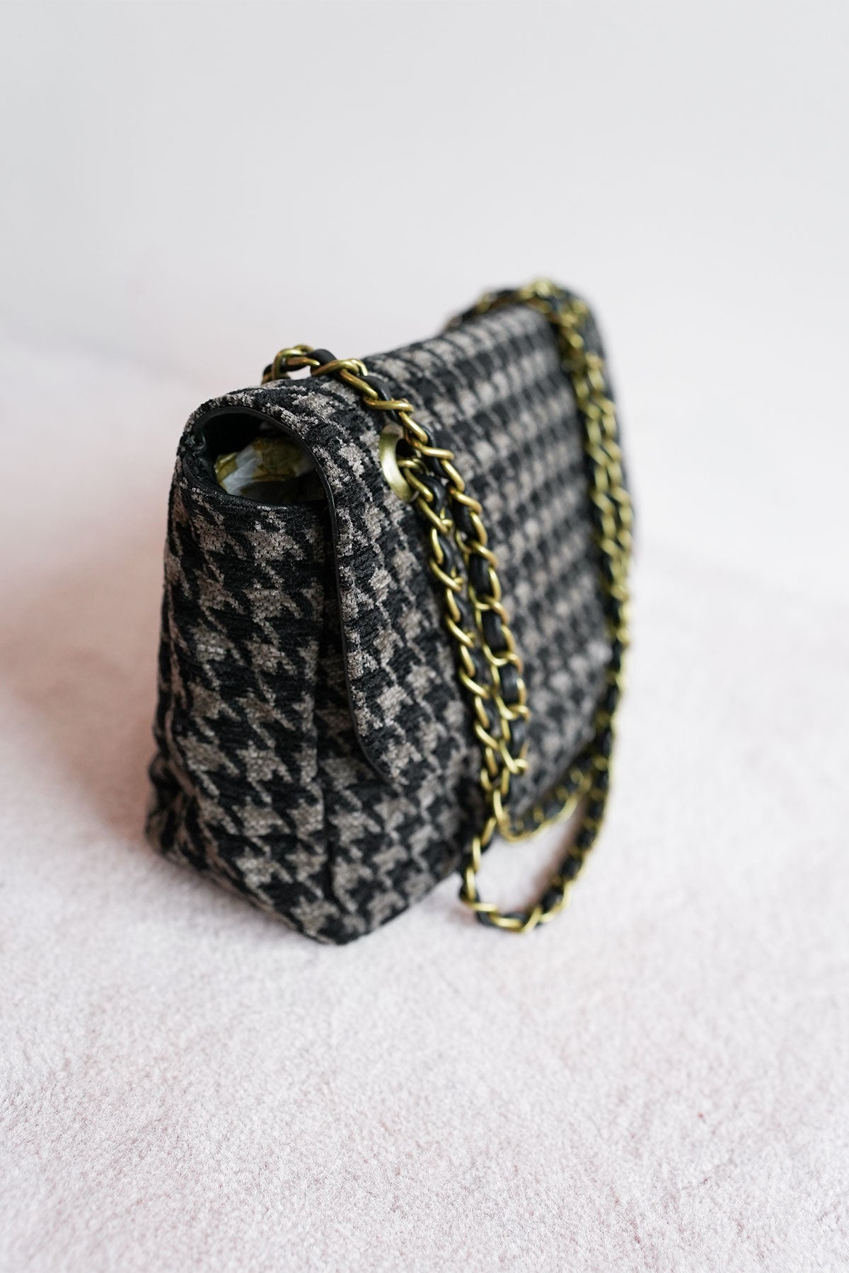 Crossbody Schultertasche Hahnentritt