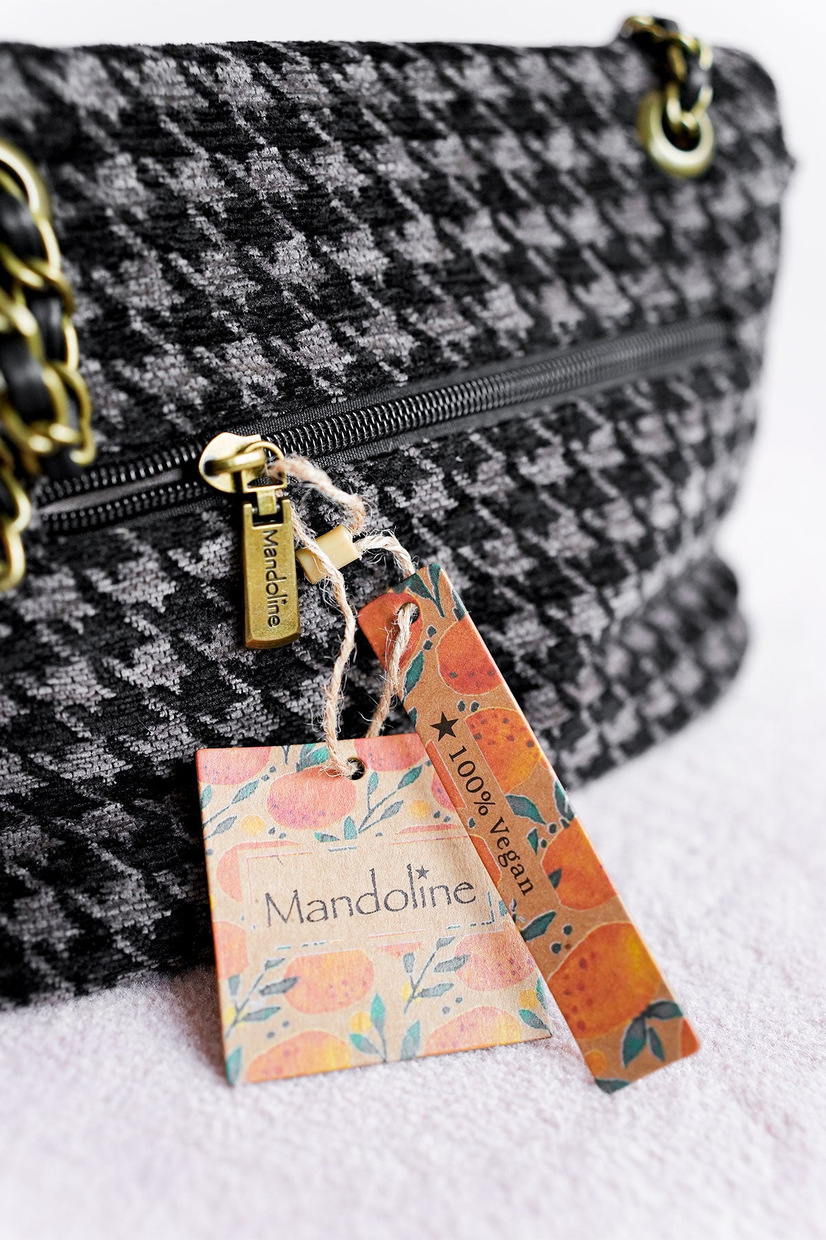 Crossbody Schultertasche Hahnentritt