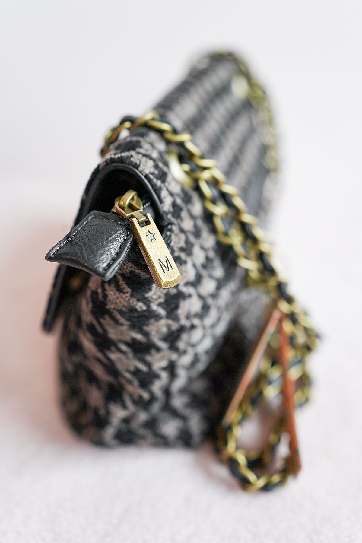Crossbody Schultertasche Hahnentritt