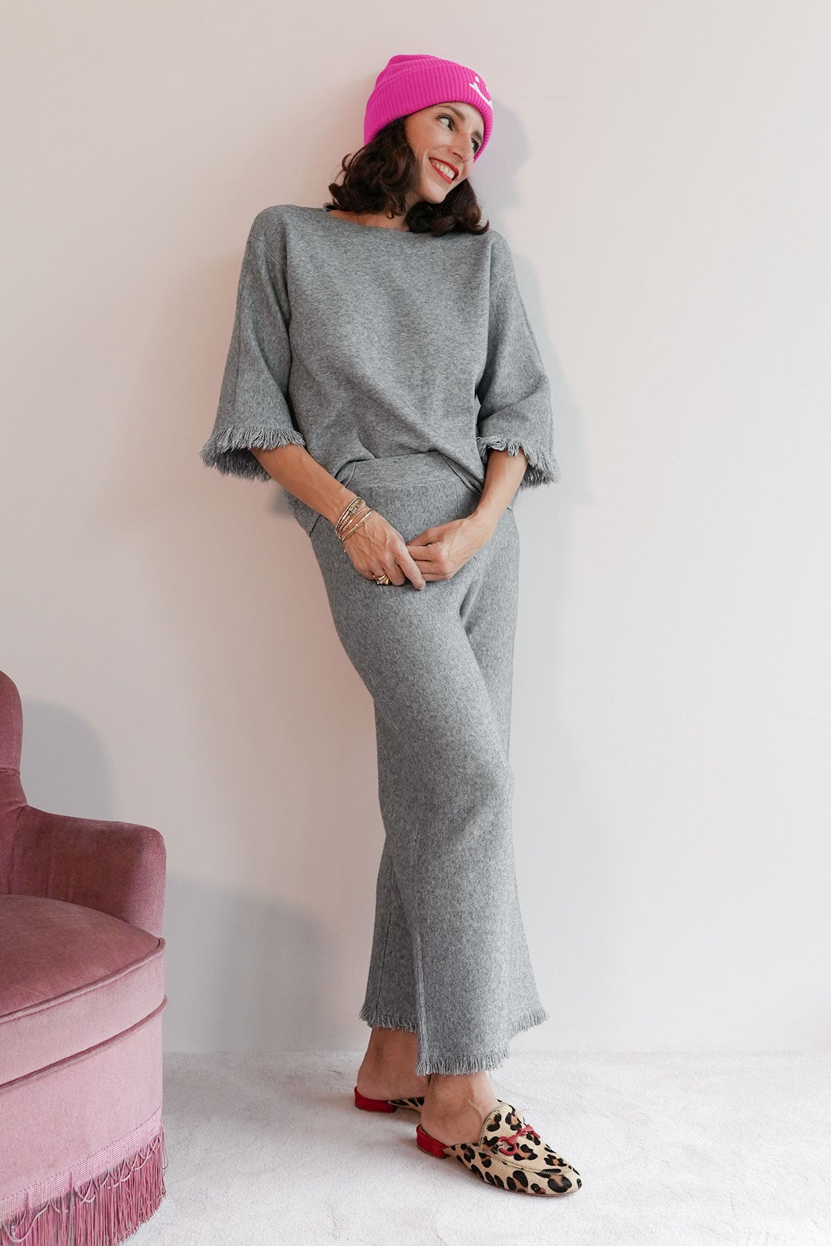 Strickhose aus Viskose-Knit