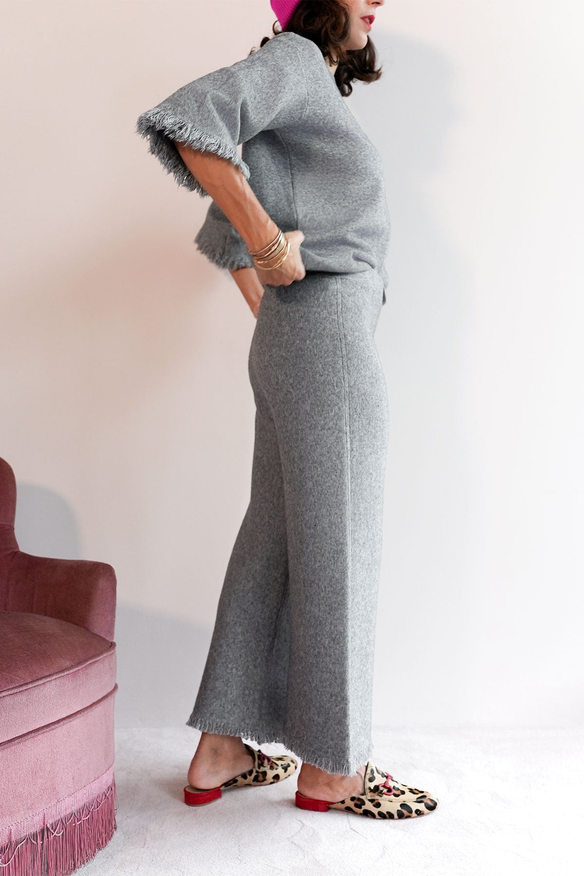 Strickhose aus Viskose-Knit